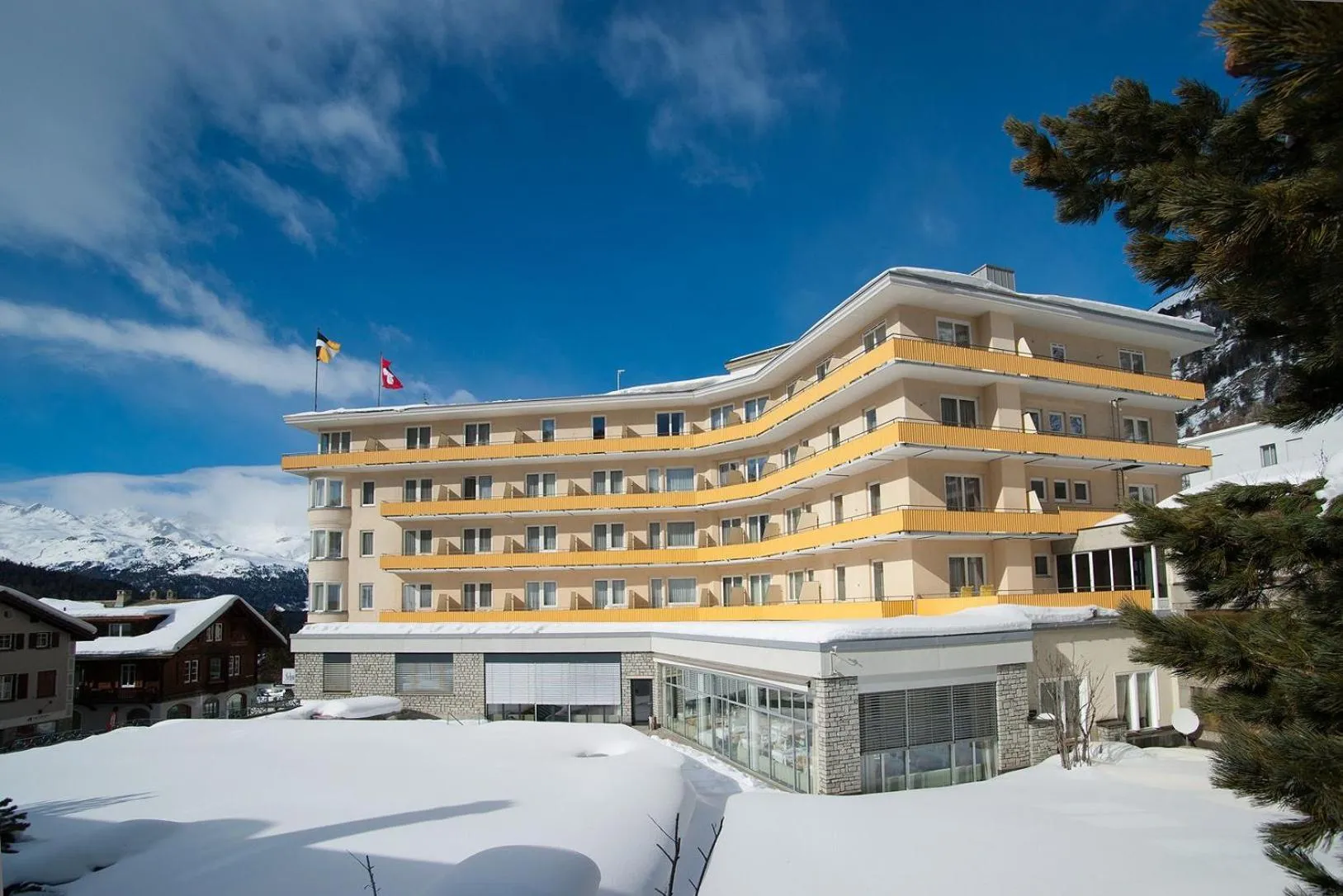 Property building in Hotel Schweizerhof Pontresina