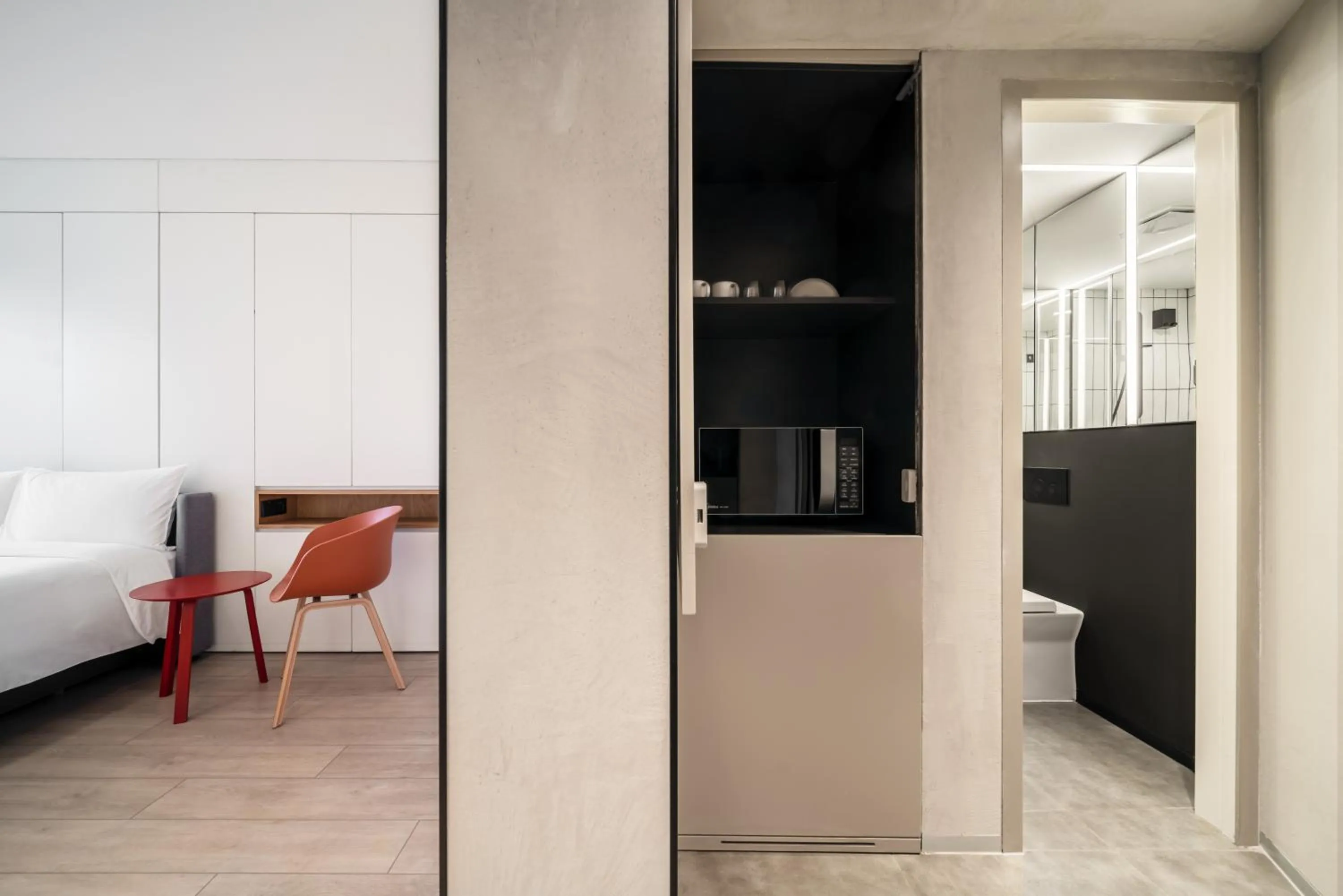 Bed in Stey Beijing Sanlitun Boutique Hotel