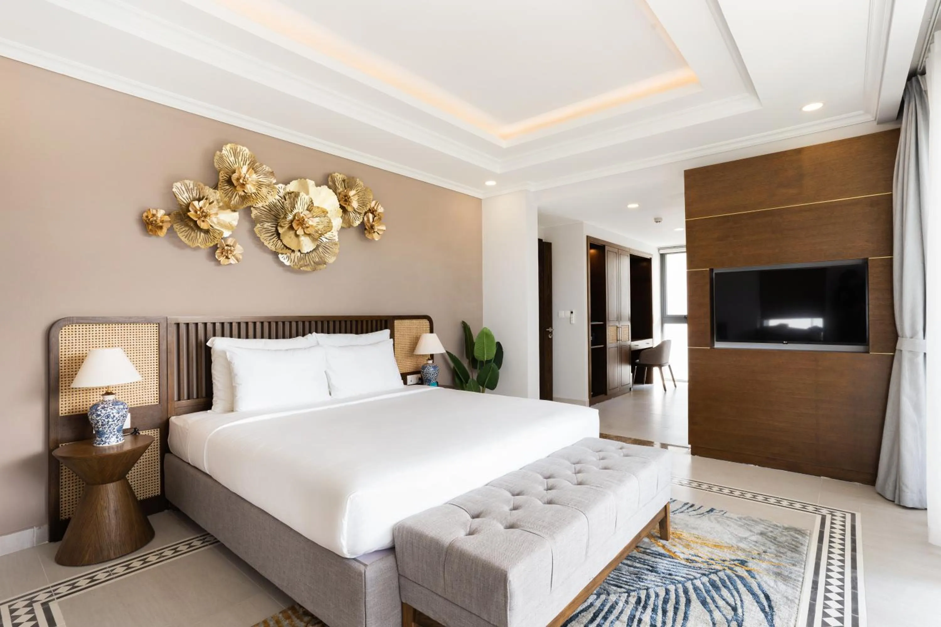 Bed in Andochine Villas Resort & Spa Phu Quoc - All Villas with Private Pool