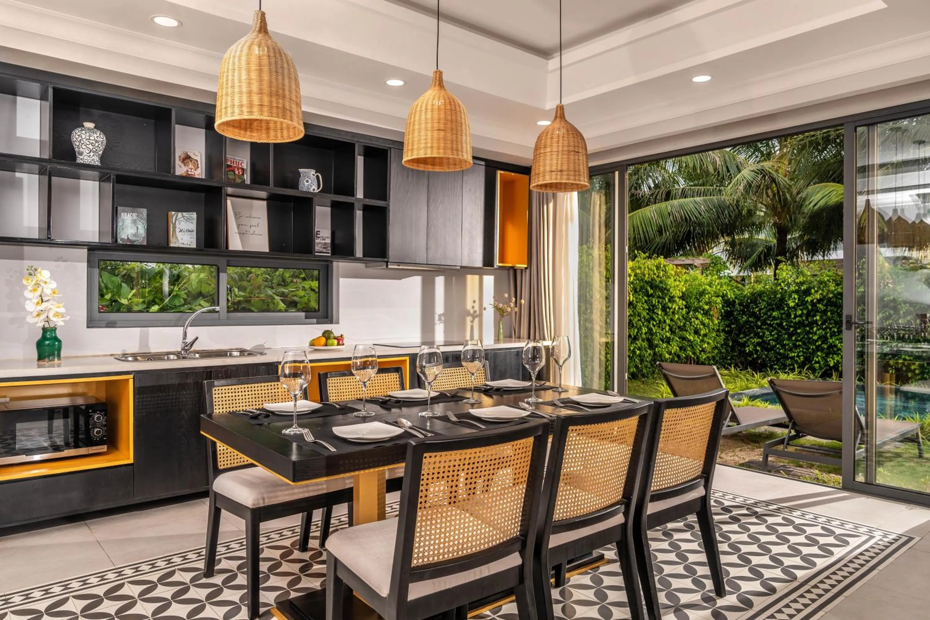 Communal kitchen in Andochine Villas Resort & Spa Phu Quoc - All Villas with Private Pool