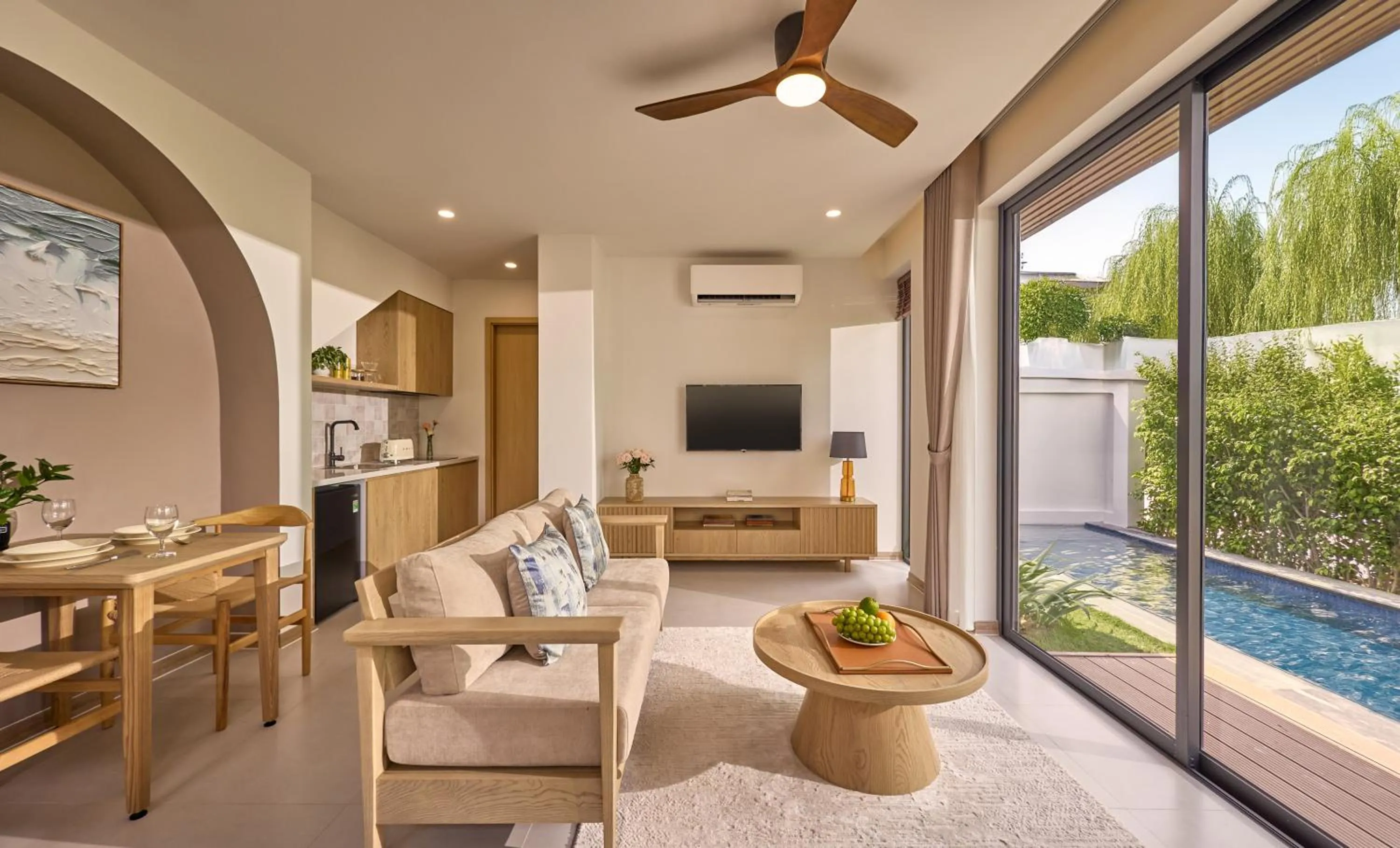 Communal lounge/ TV room in Andochine Villas Resort & Spa Phu Quoc - All Villas with Private Pool