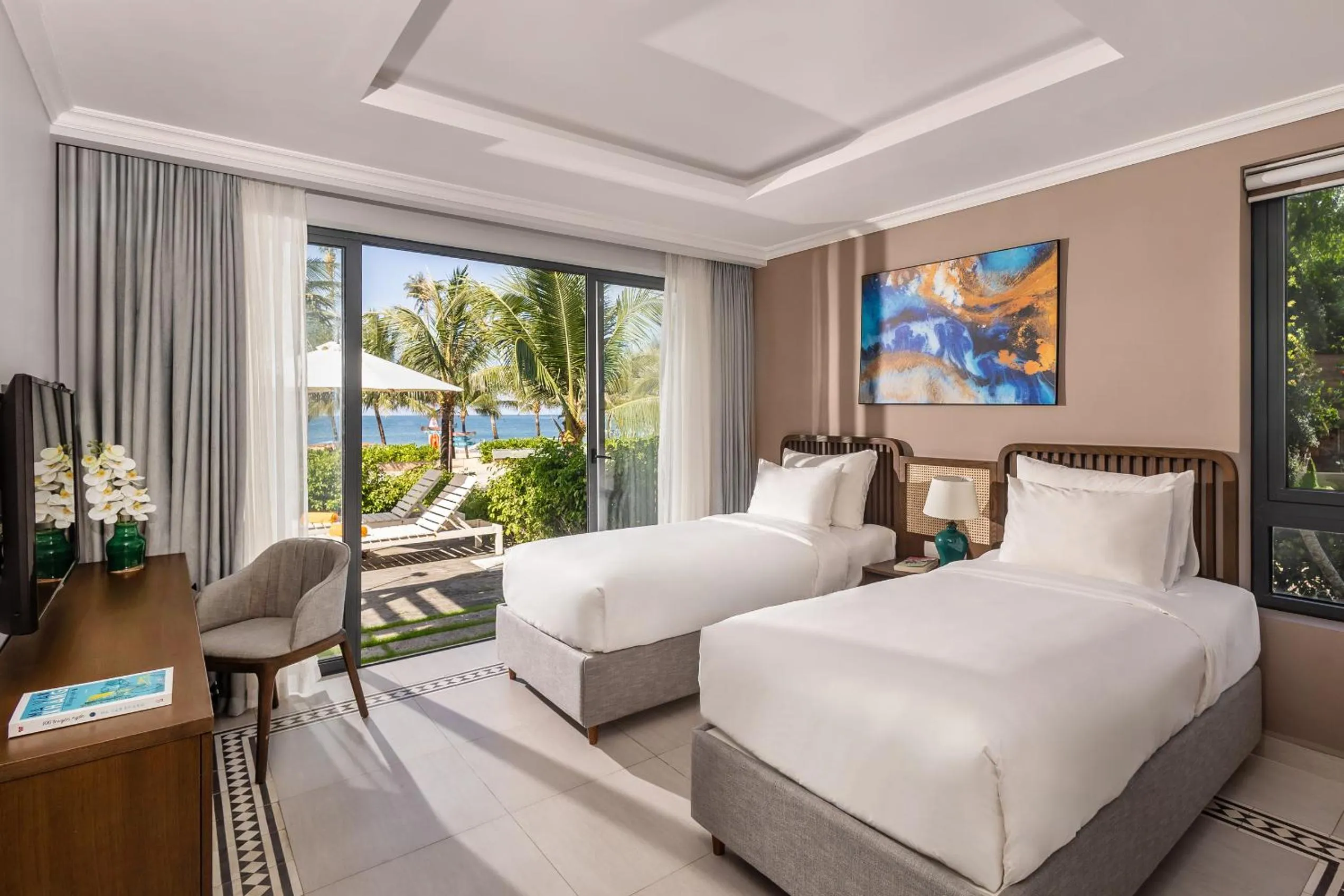 Bed in Andochine Villas Resort & Spa Phu Quoc - All Villas with Private Pool