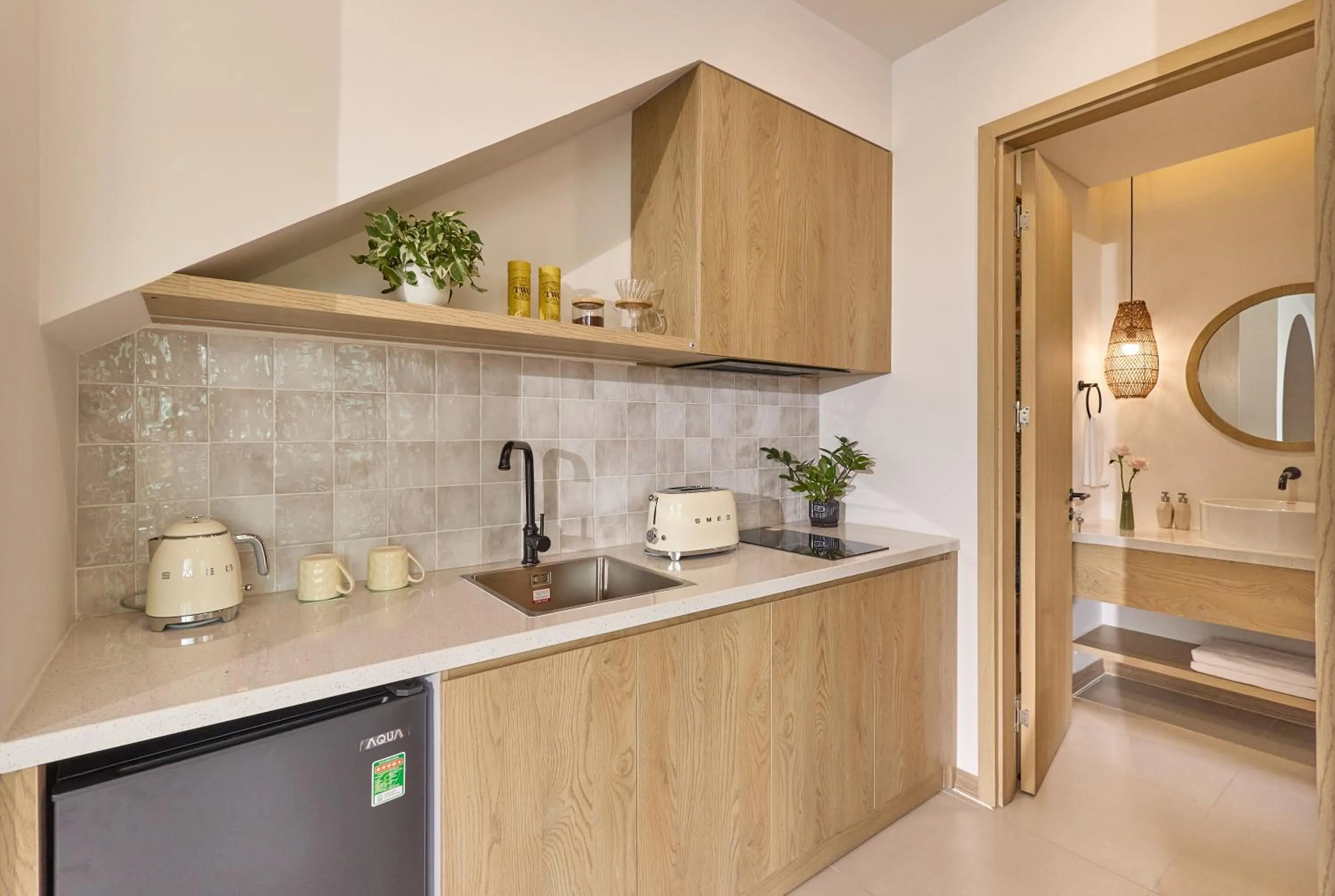 Kitchen or kitchenette in Andochine Villas Resort & Spa Phu Quoc - All Villas with Private Pool