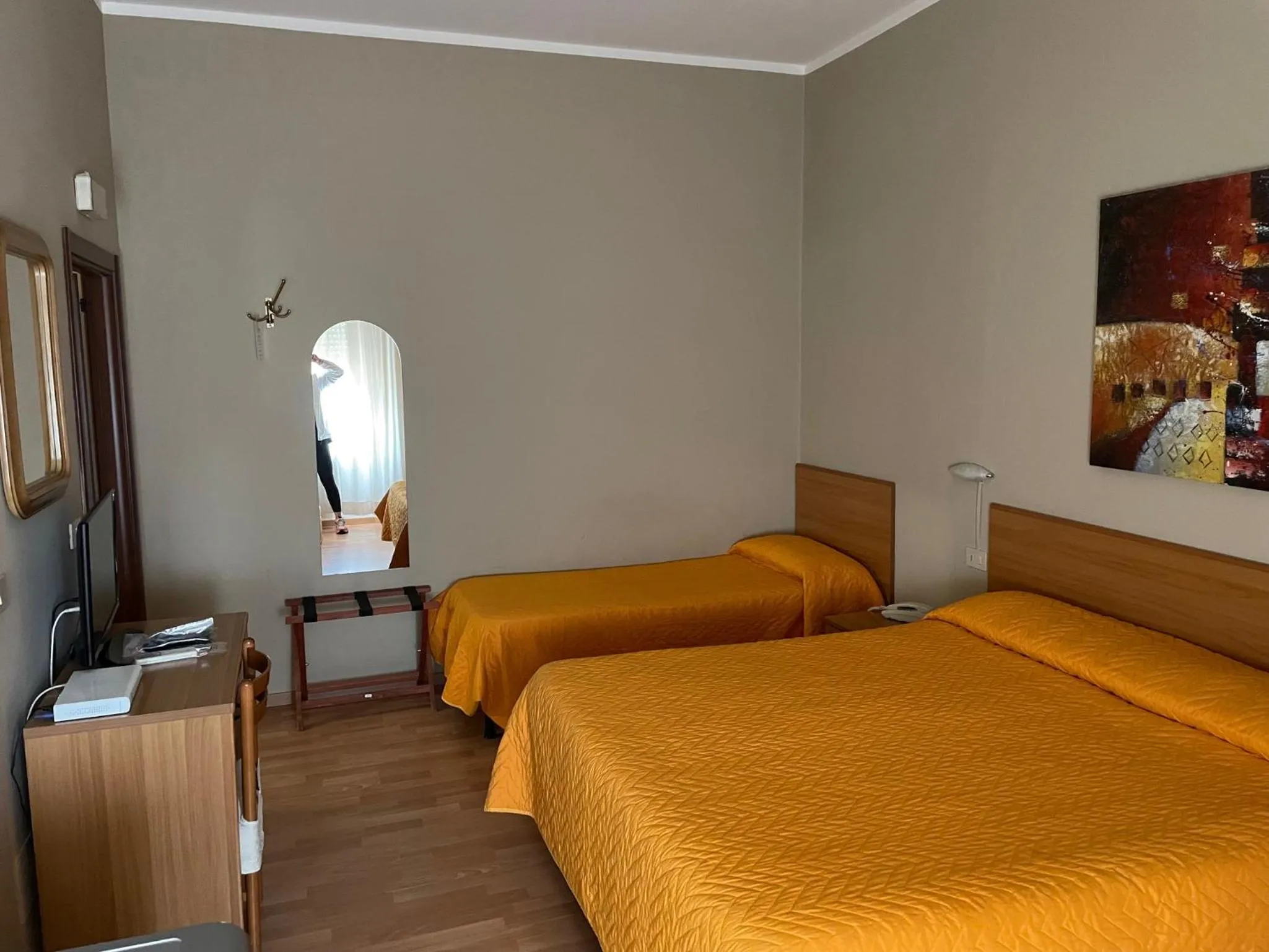 Bed in Piccolo Hotel