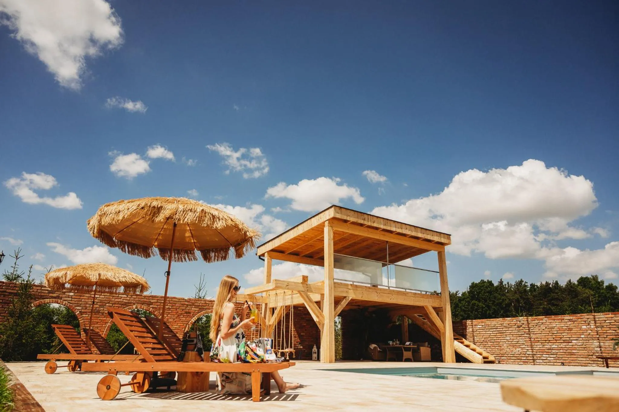 Swimming pool in Skansen Bicz Resort