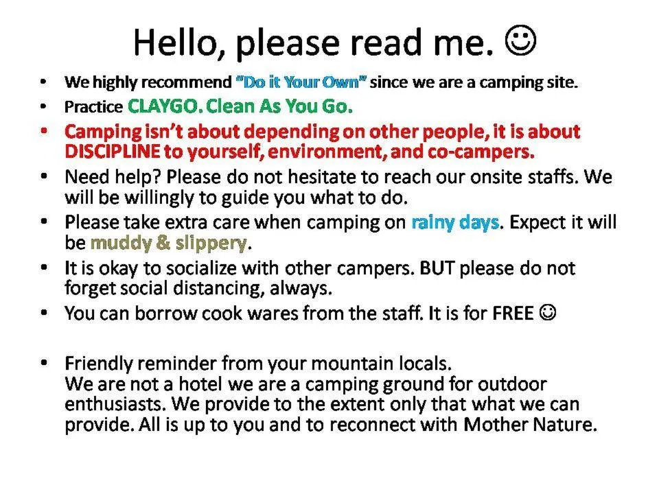 Property building in Raw Camping at Camping Paradise Singalong Mountain Garden