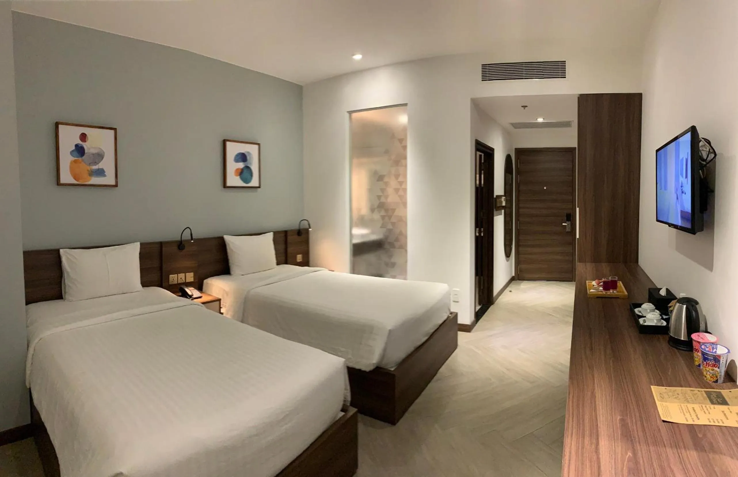 Bed in CHAU KHUONG HOTEL