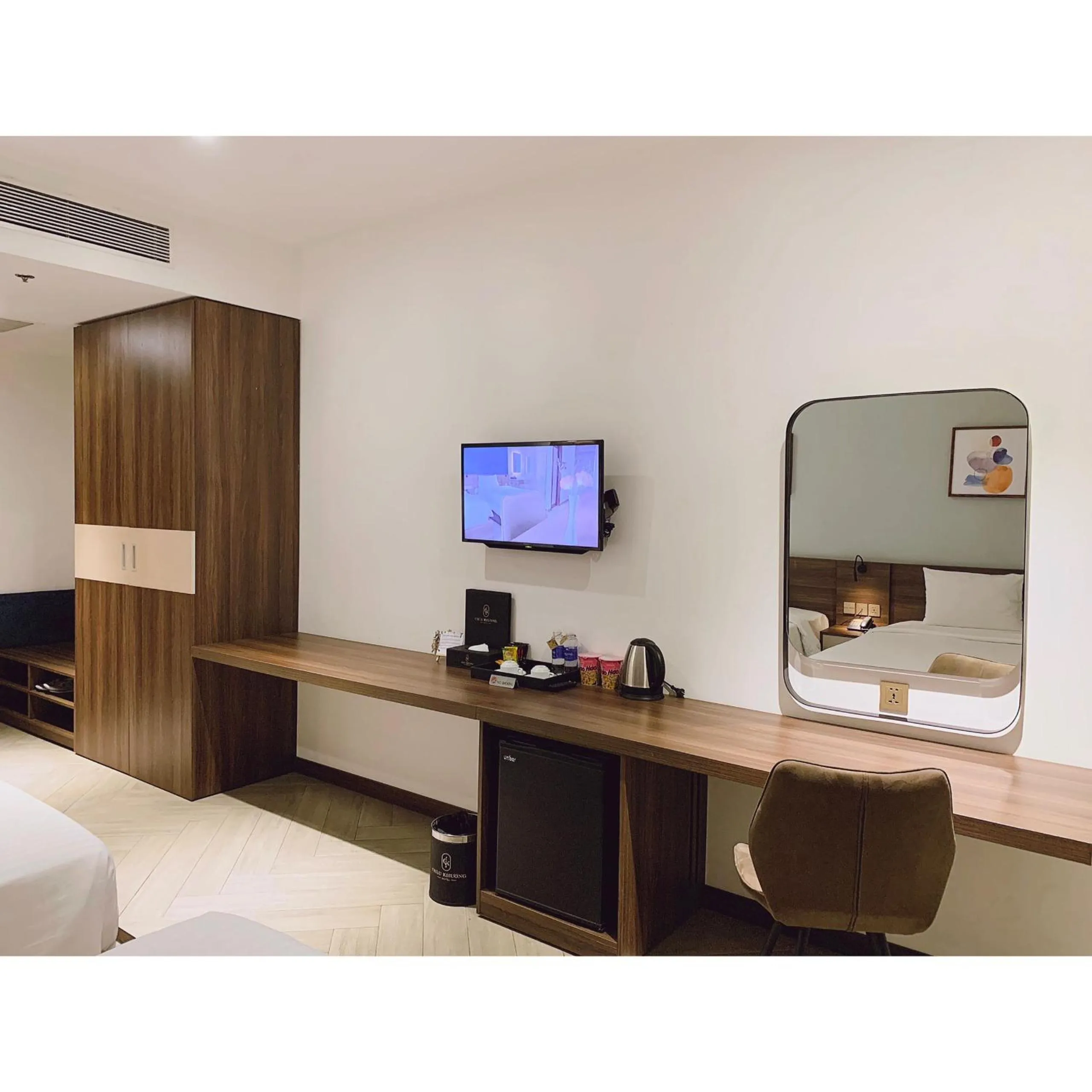 Bed in CHAU KHUONG HOTEL