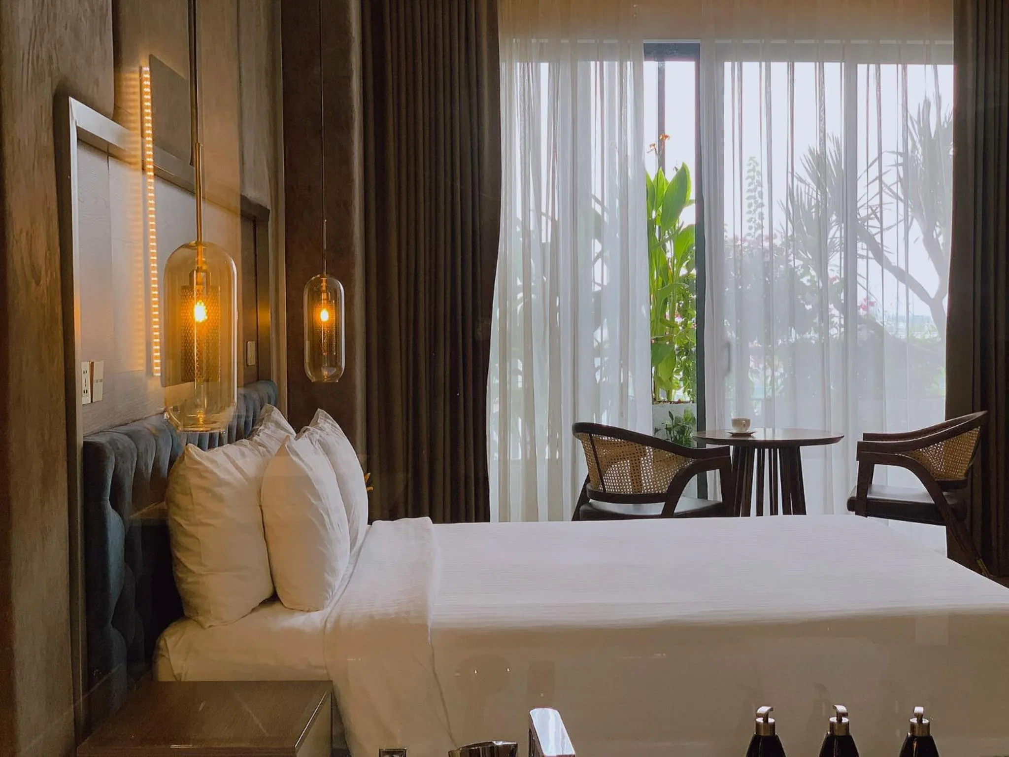 Bed in CHAU KHUONG HOTEL