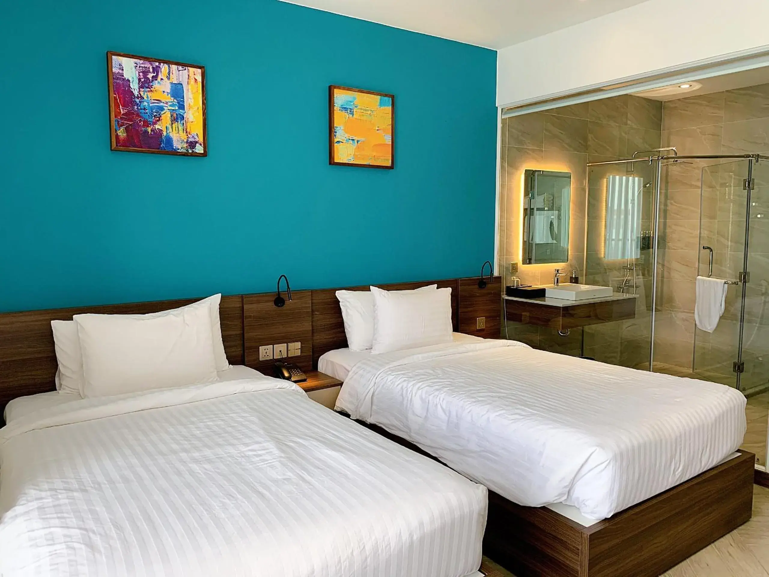 Deluxe Twin Room in CHAU KHUONG HOTEL Deluxe Twin Room in CHAU KHUONG HOTEL