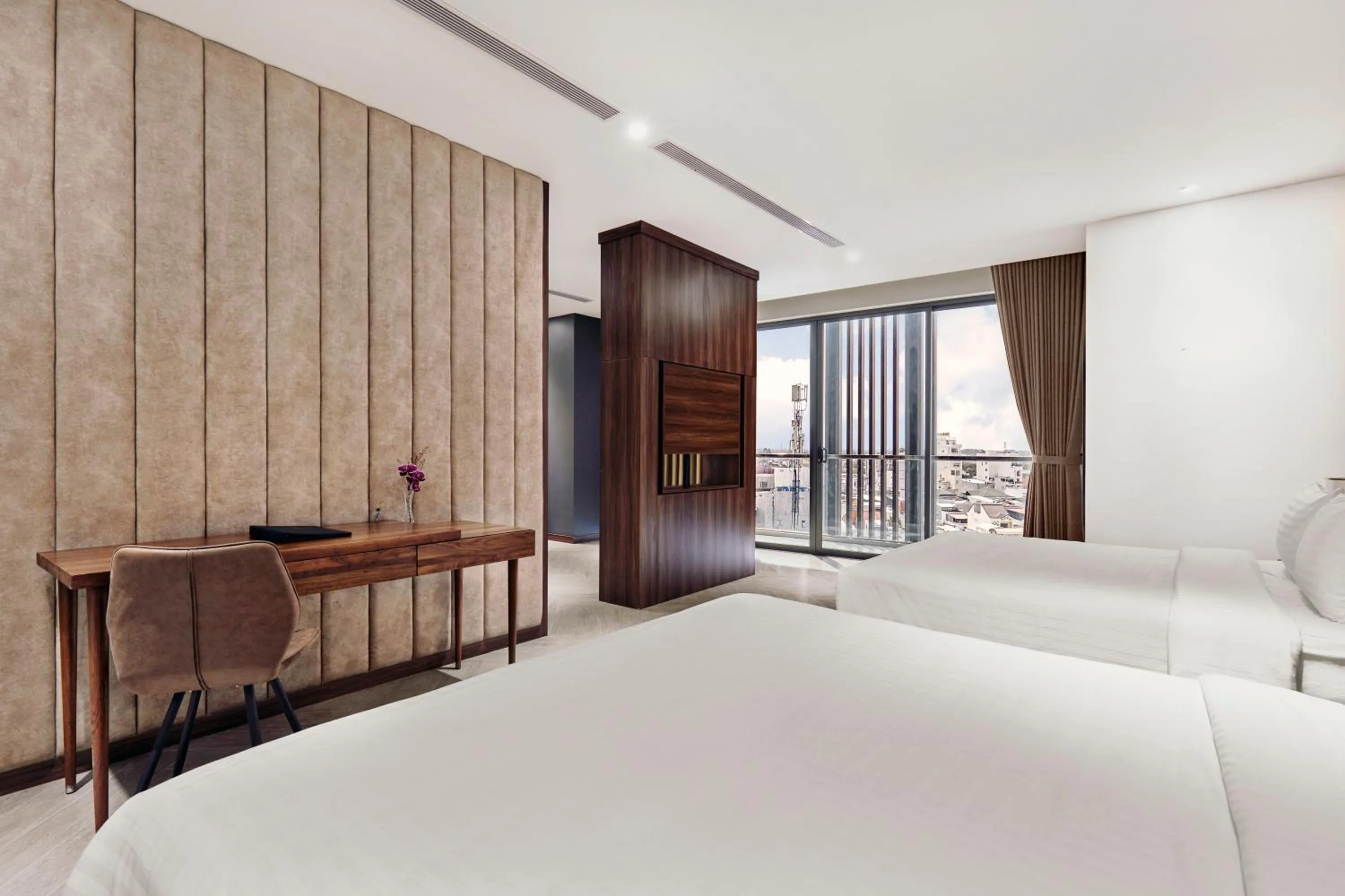 Bed in CHAU KHUONG HOTEL