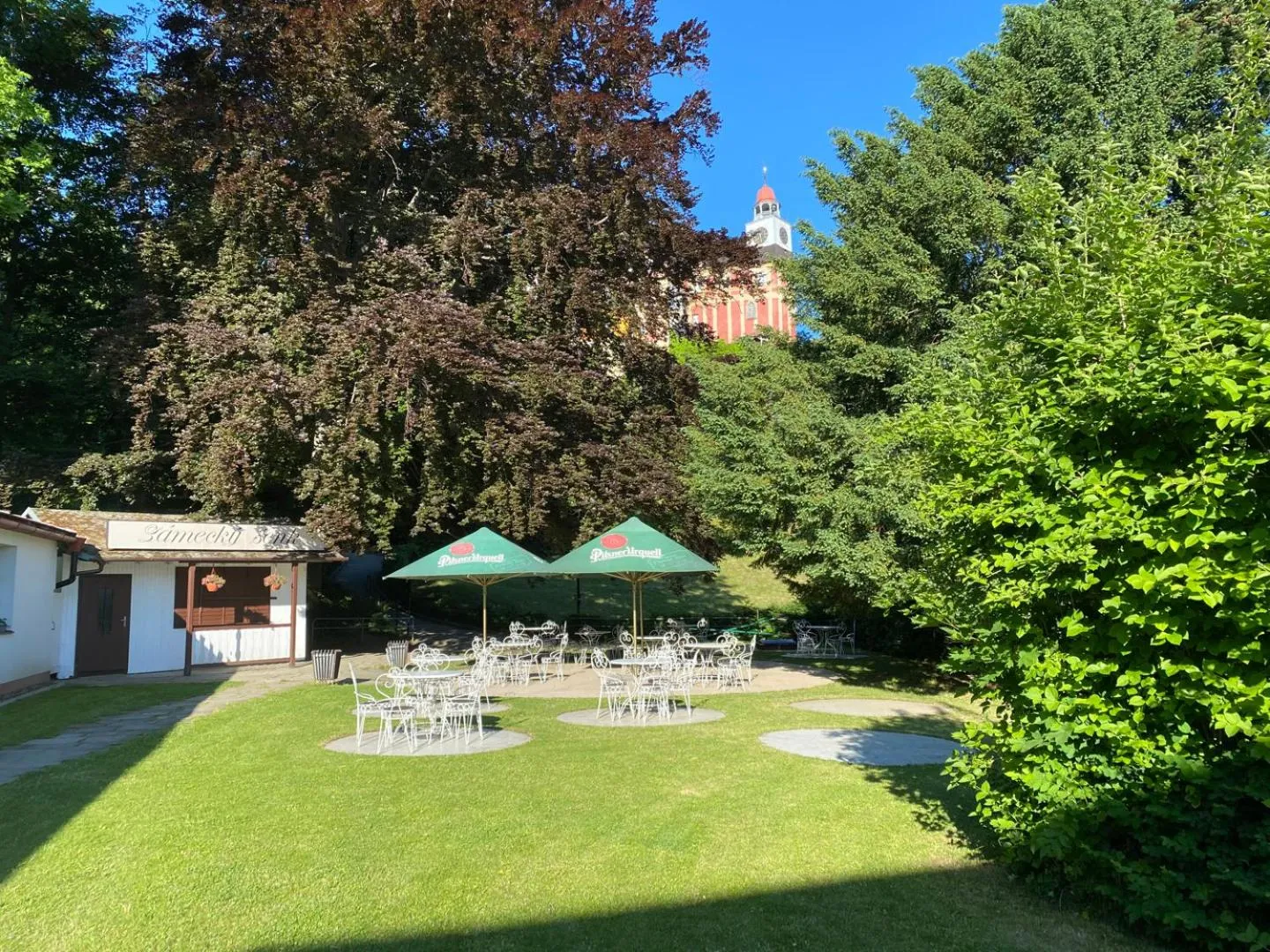 Garden in Hotel Pod Zámkem