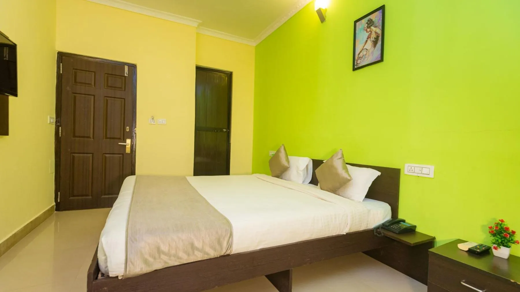 Bedroom, Bed in Hotel Spring Height Hotels Near Mall De Goa