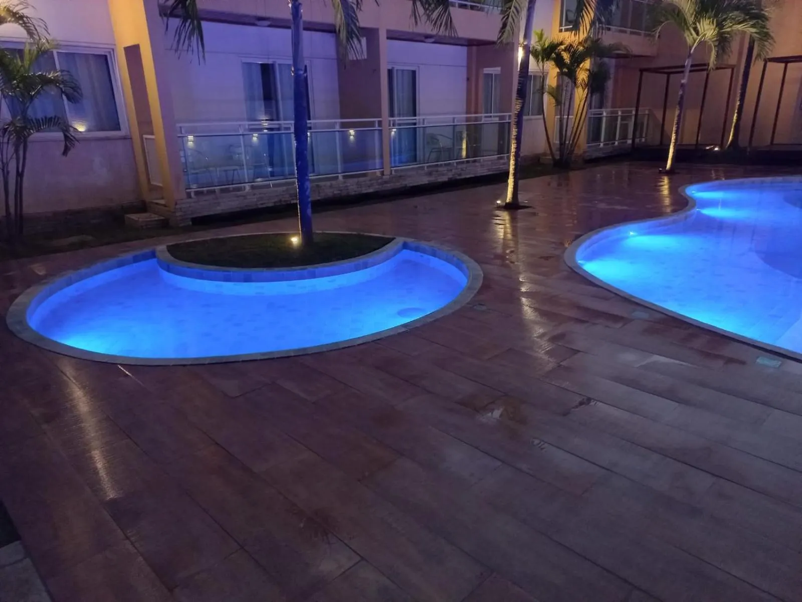 Pool view in Pousada Água Viva