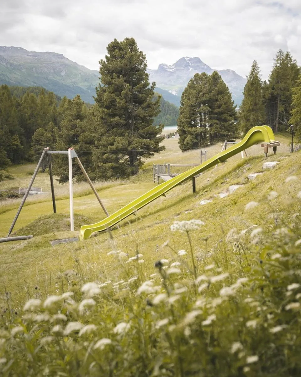 Children play ground in Hotel Chesa Spuondas