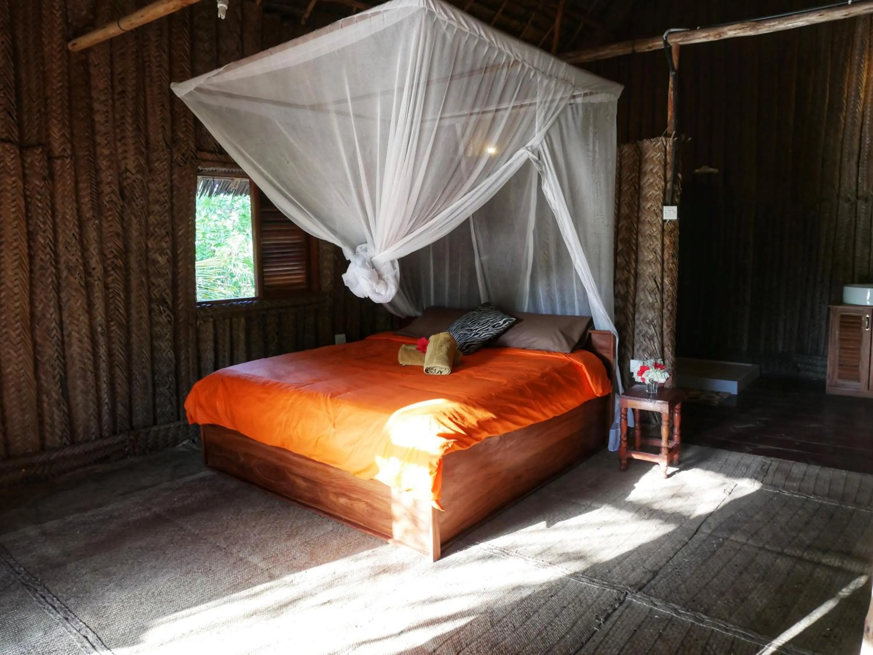 Bedroom, Bed in COCO REEF ECOLODGE