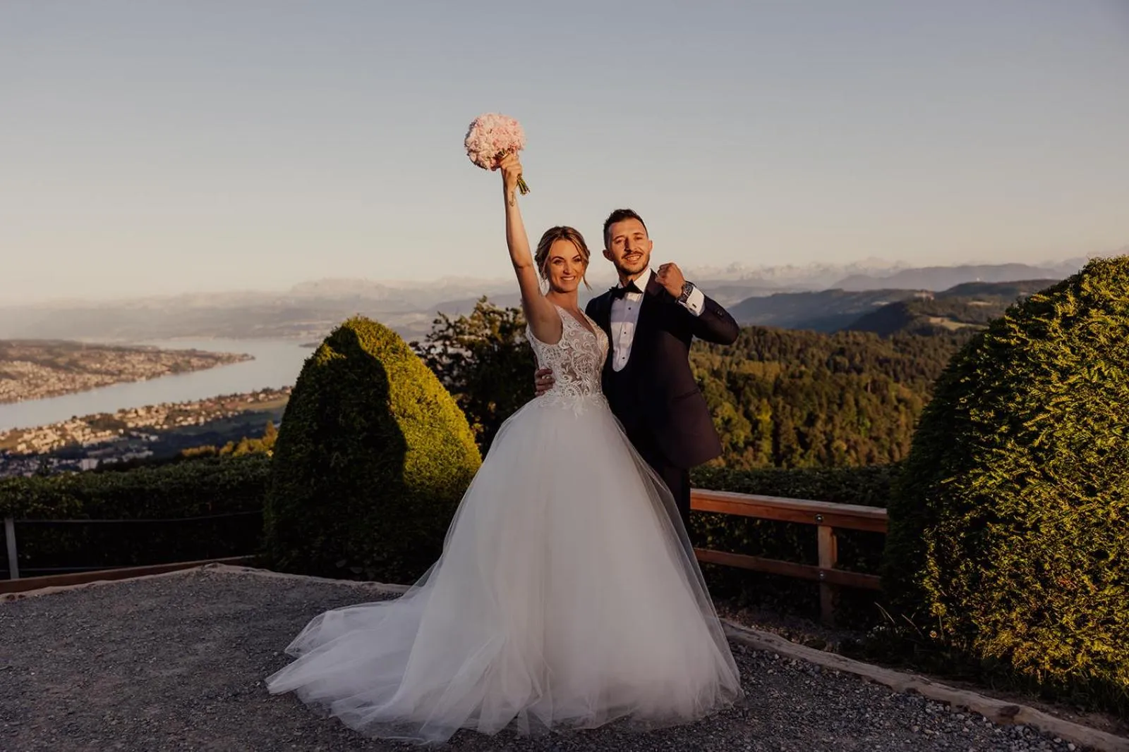 wedding in Hotel UTO KULM car-free hideaway in Zurich