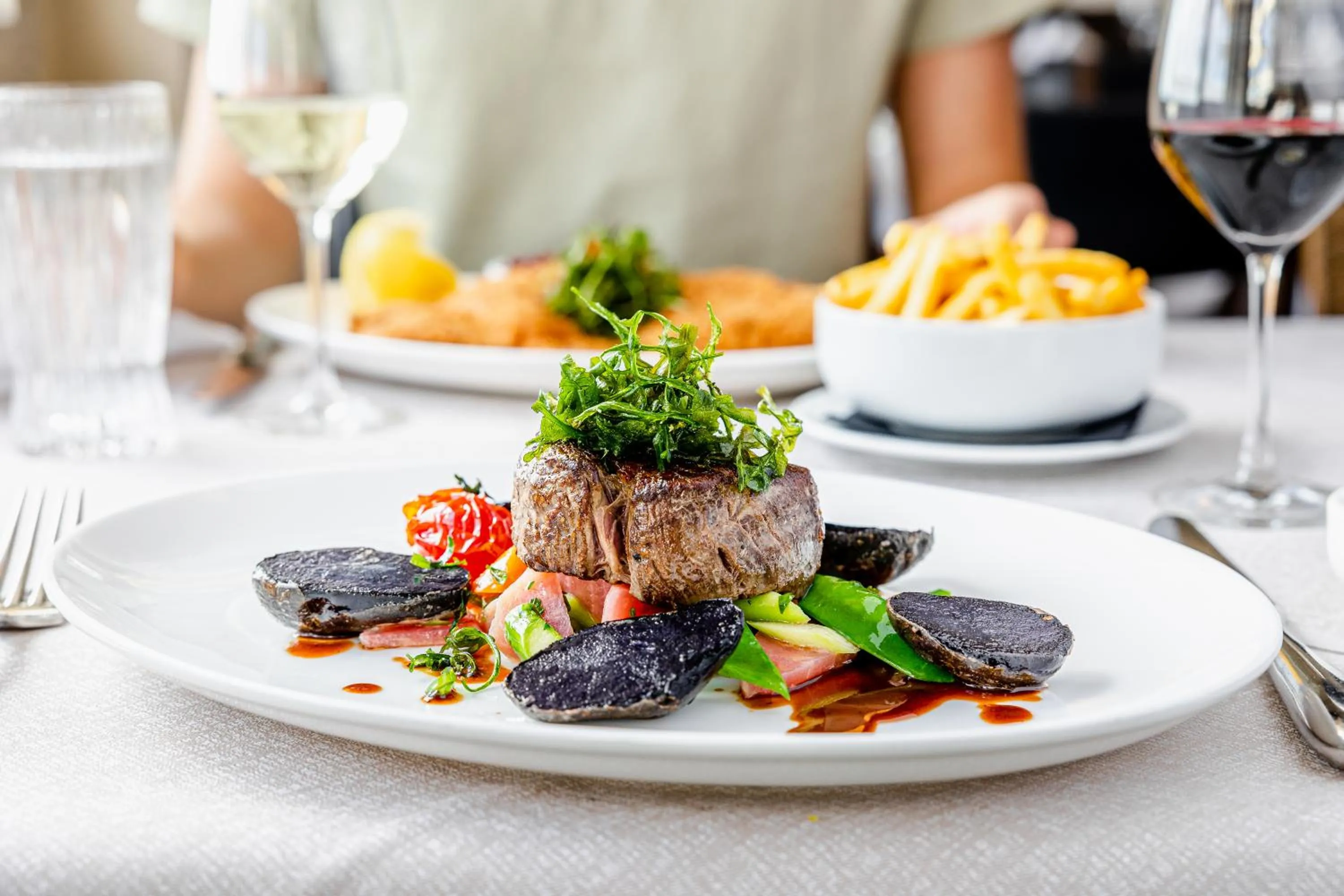 Food close-up in Hotel UTO KULM car-free hideaway in Zurich
