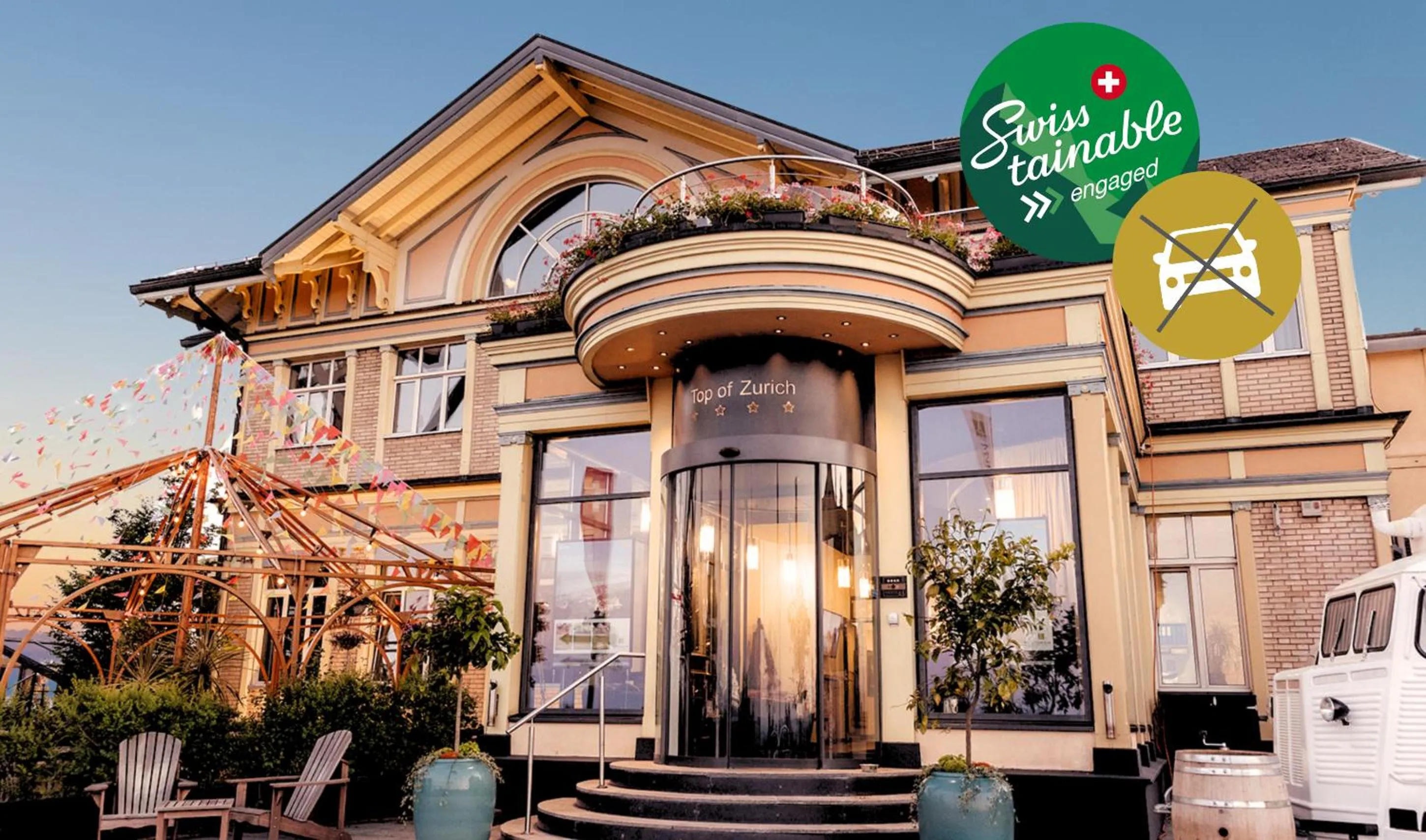 Facade/entrance in Hotel UTO KULM car-free hideaway in Zurich