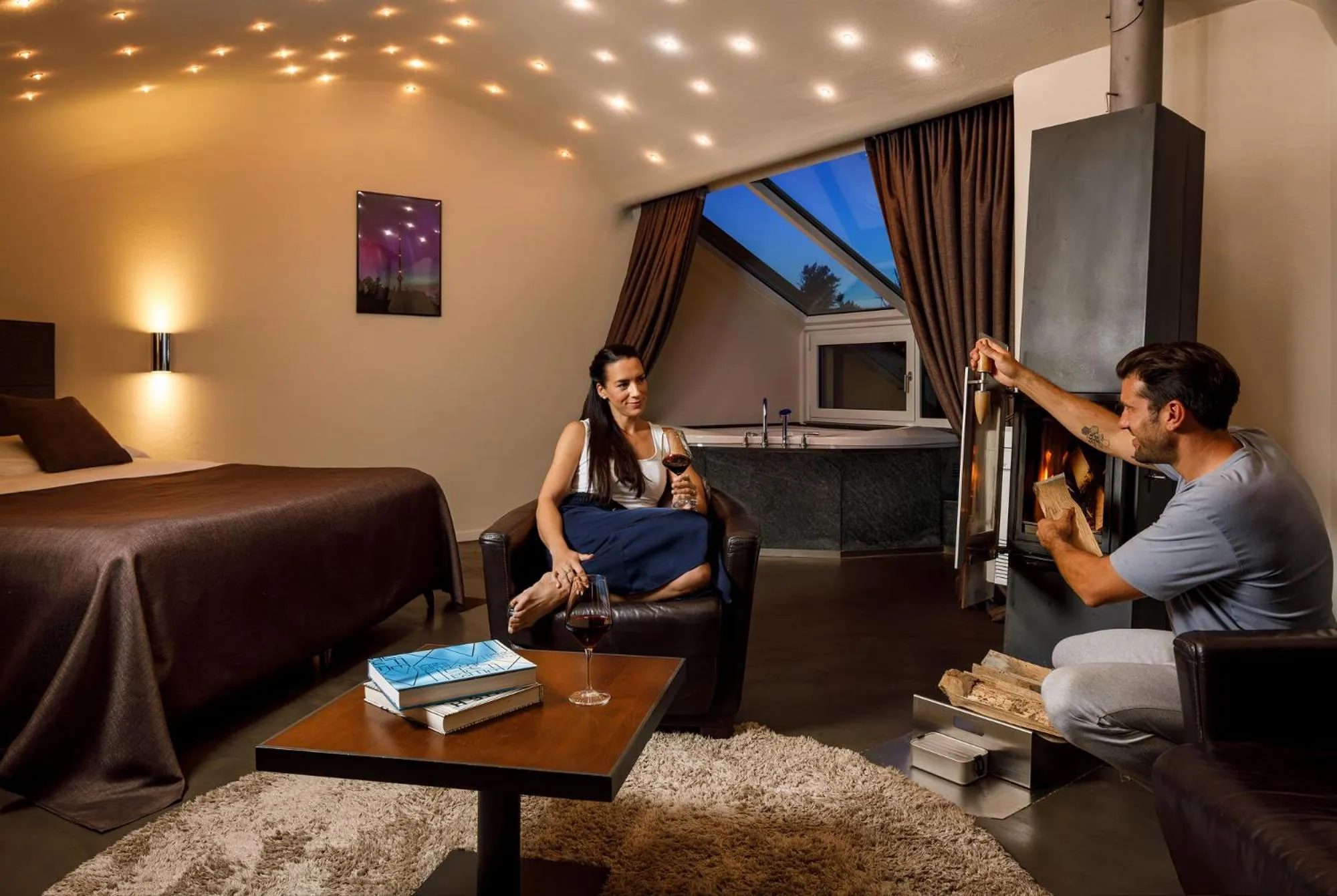 Bed in Hotel UTO KULM car-free hideaway in Zurich