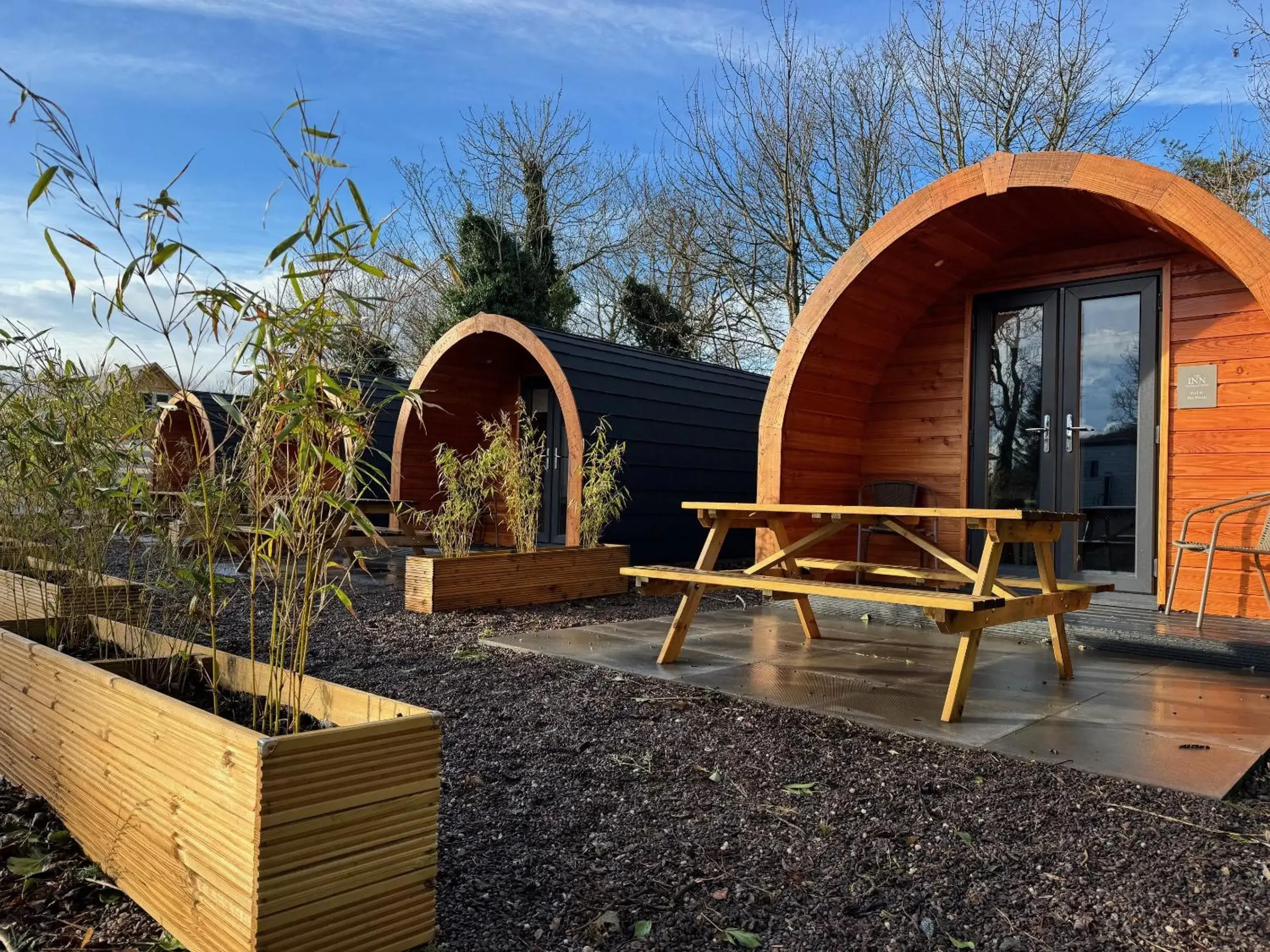Glamping pods in The Inn At Charlestown Glamping pods in The Inn At Charlestown