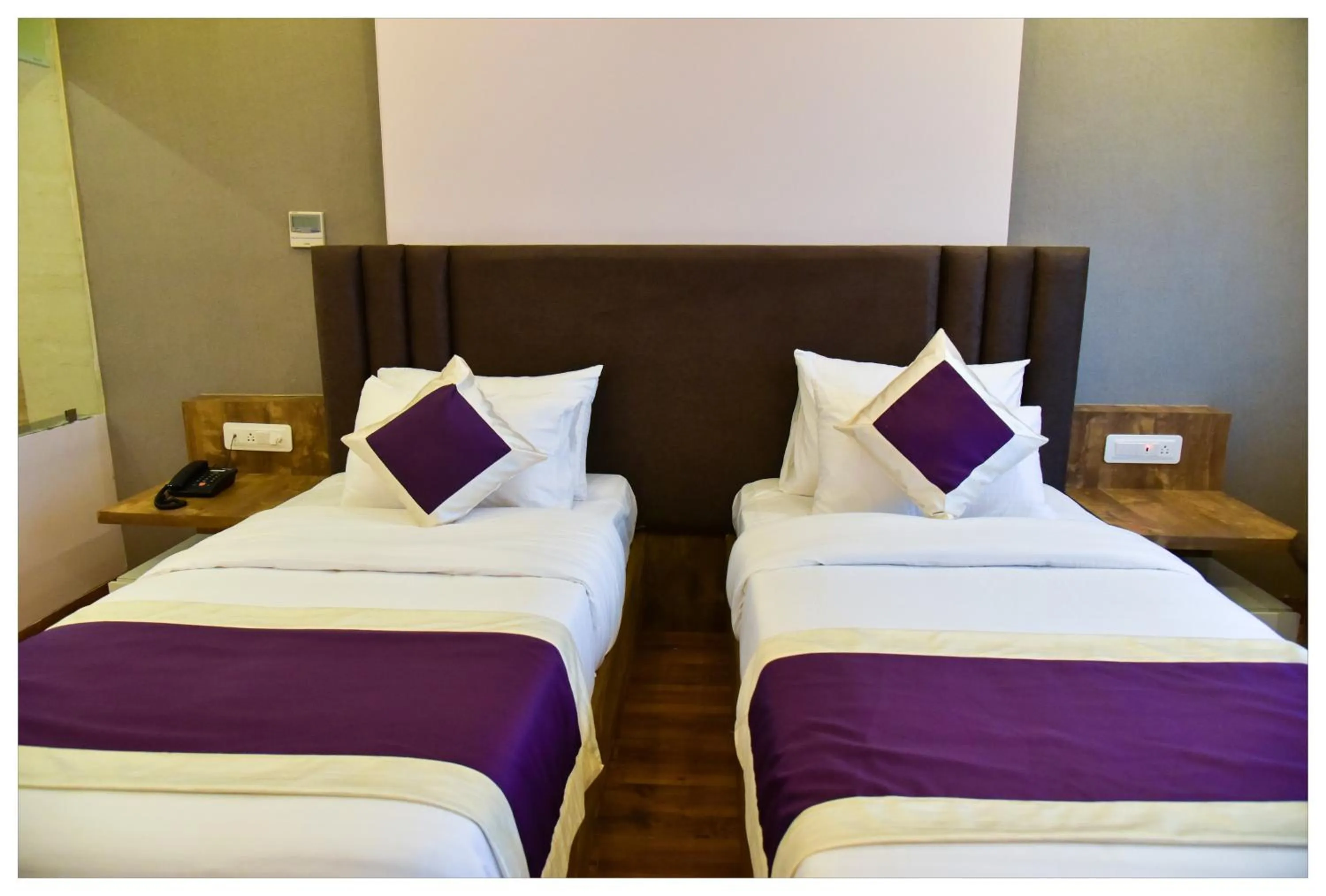 Bed in Hotel Siddharsh Heritage