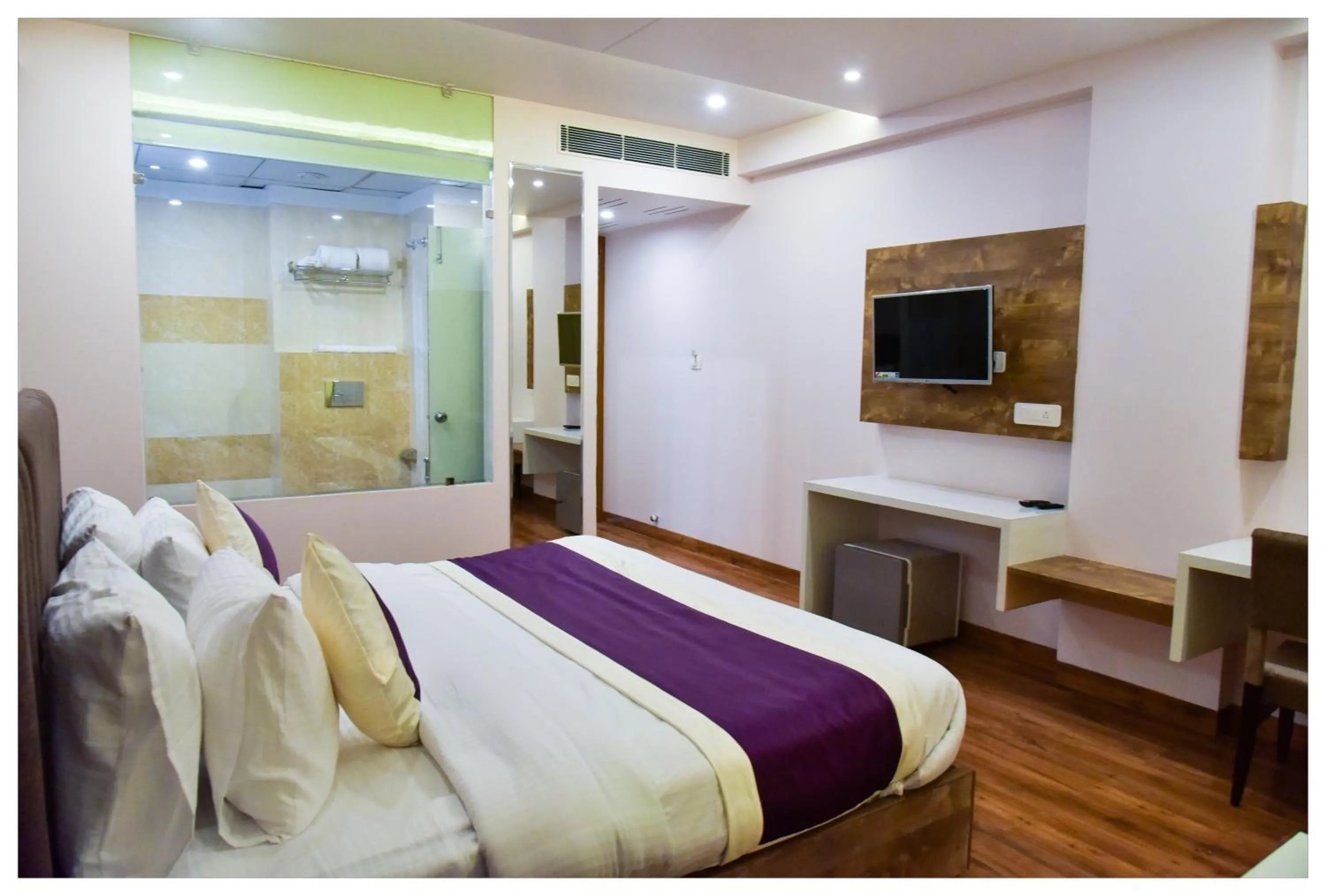 Bed in Hotel Siddharsh Heritage