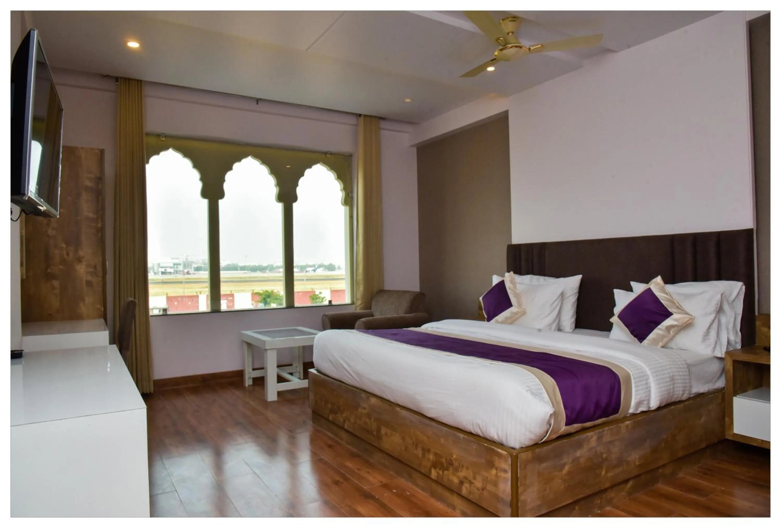 Bed in Hotel Siddharsh Heritage