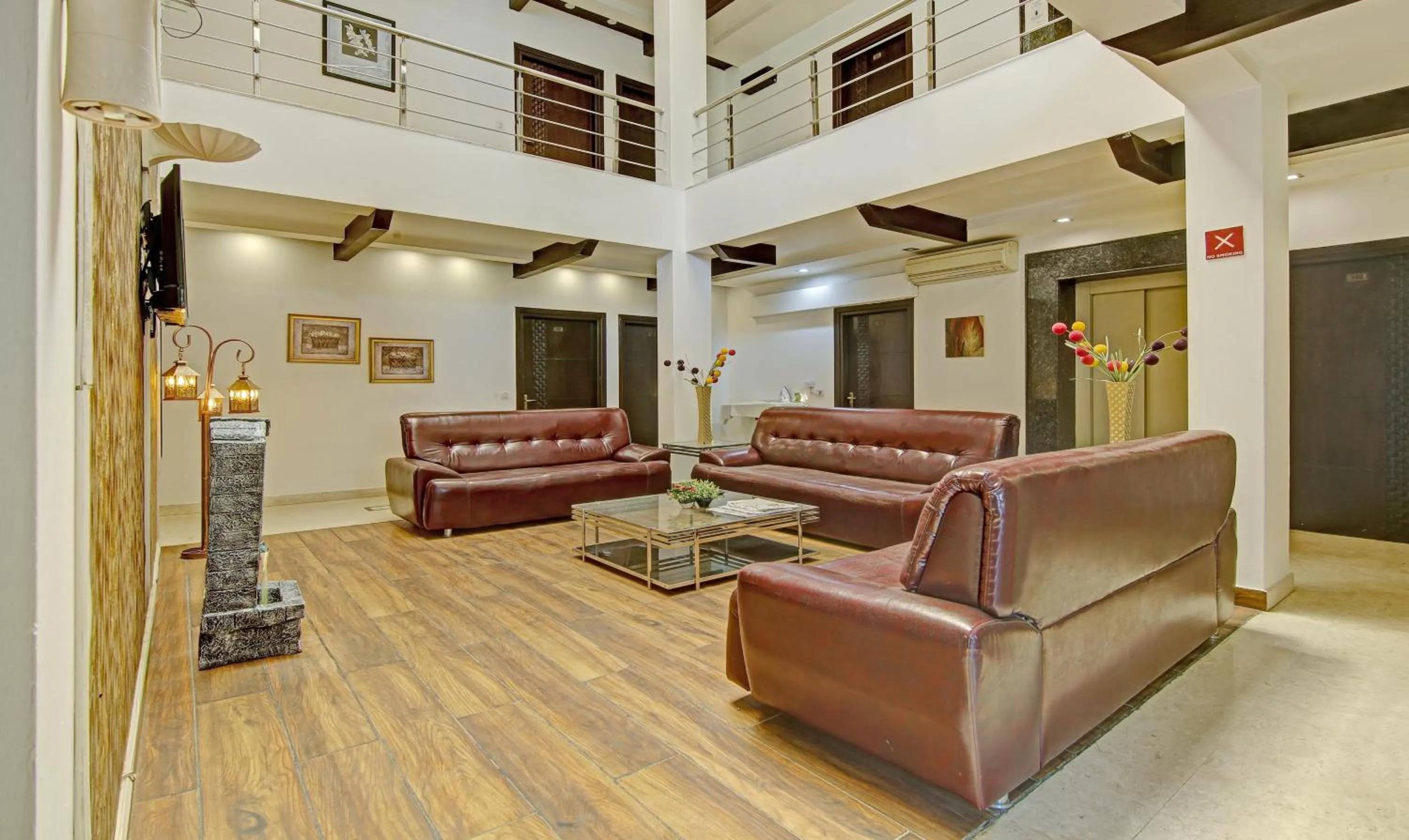 Seating area in Blue Moon Residency Hotel & Restaurant