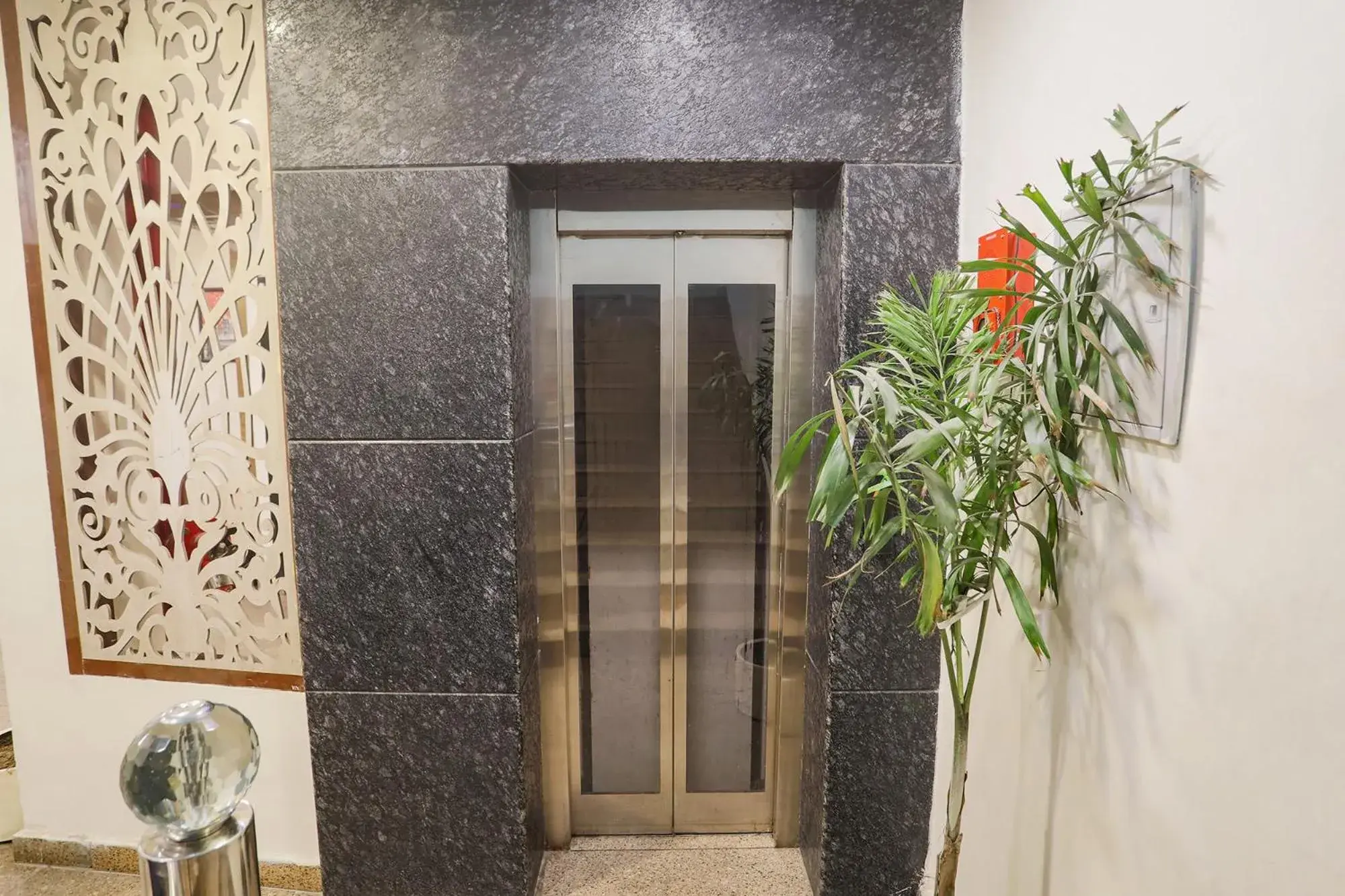 elevator in FabHotel The Diamond elevator in FabHotel The Diamond