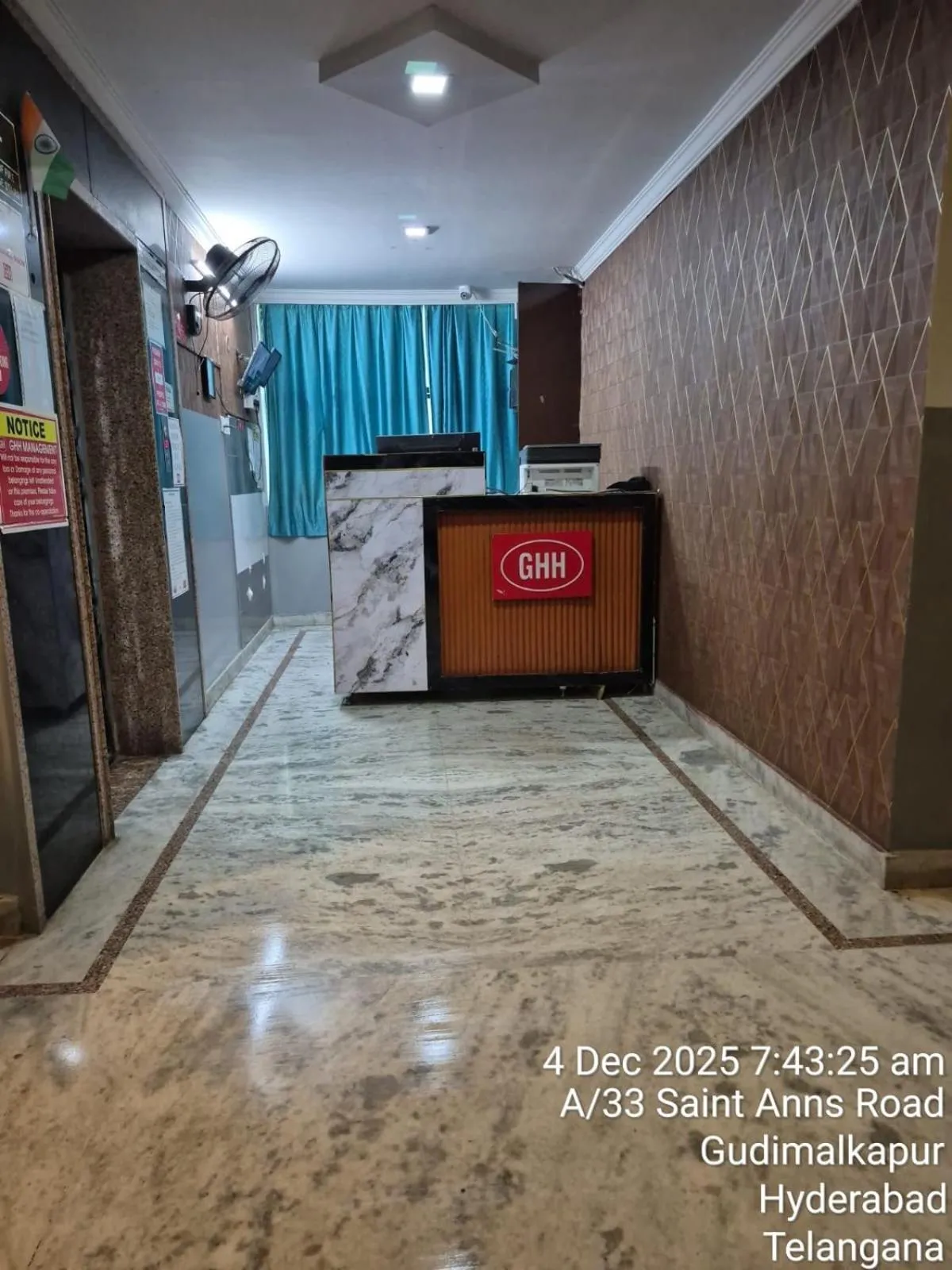 Lobby or reception in Goldhorn Hotels & Banquet Mehdipatnam Near St Ann's college