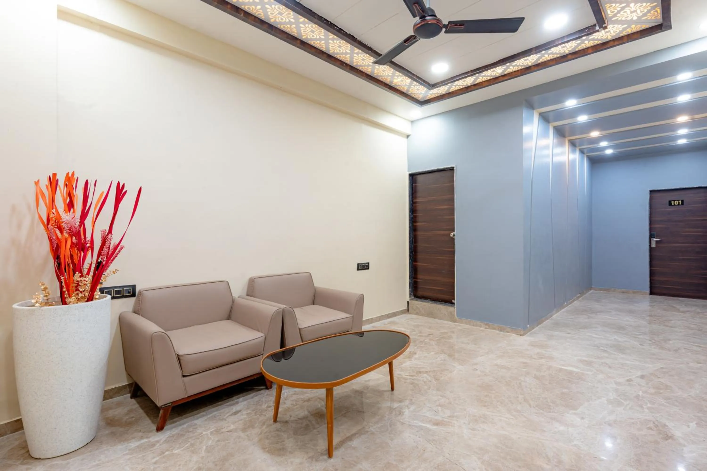 Seating area in Treebo City Center