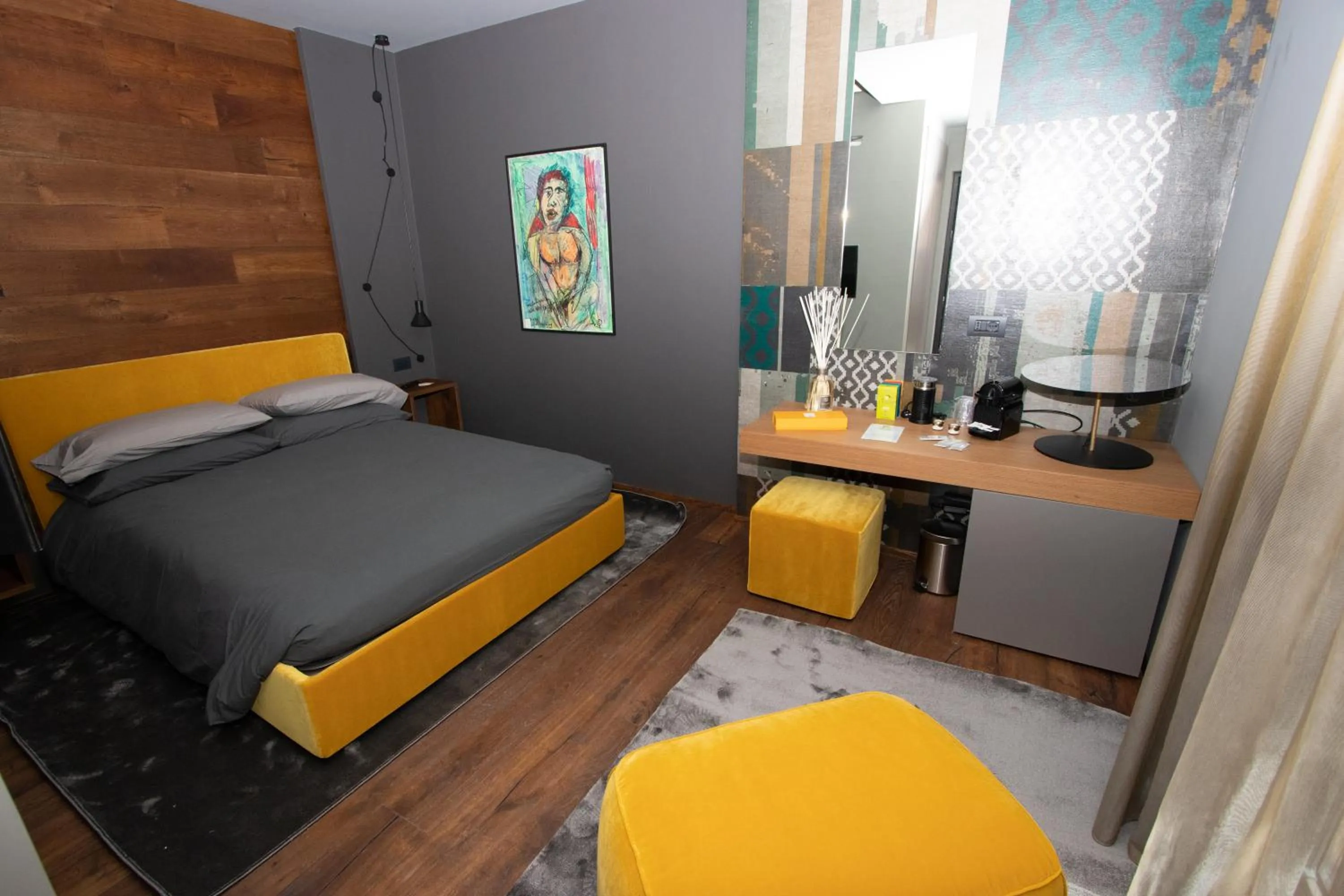 Bed in Fiorini Rooms Pescasseroli