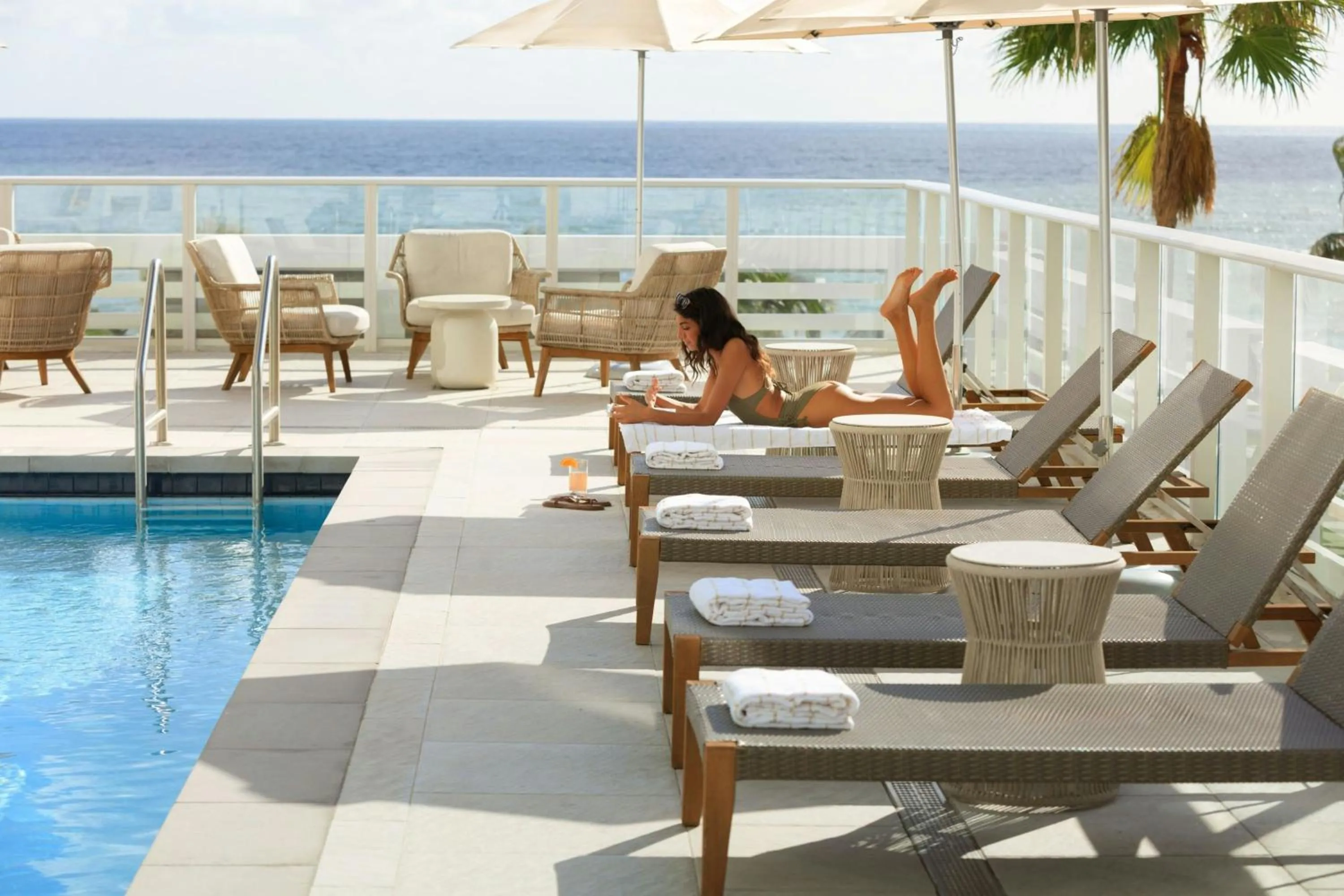 Swimming pool in AC Hotel by Marriott Fort Lauderdale Beach