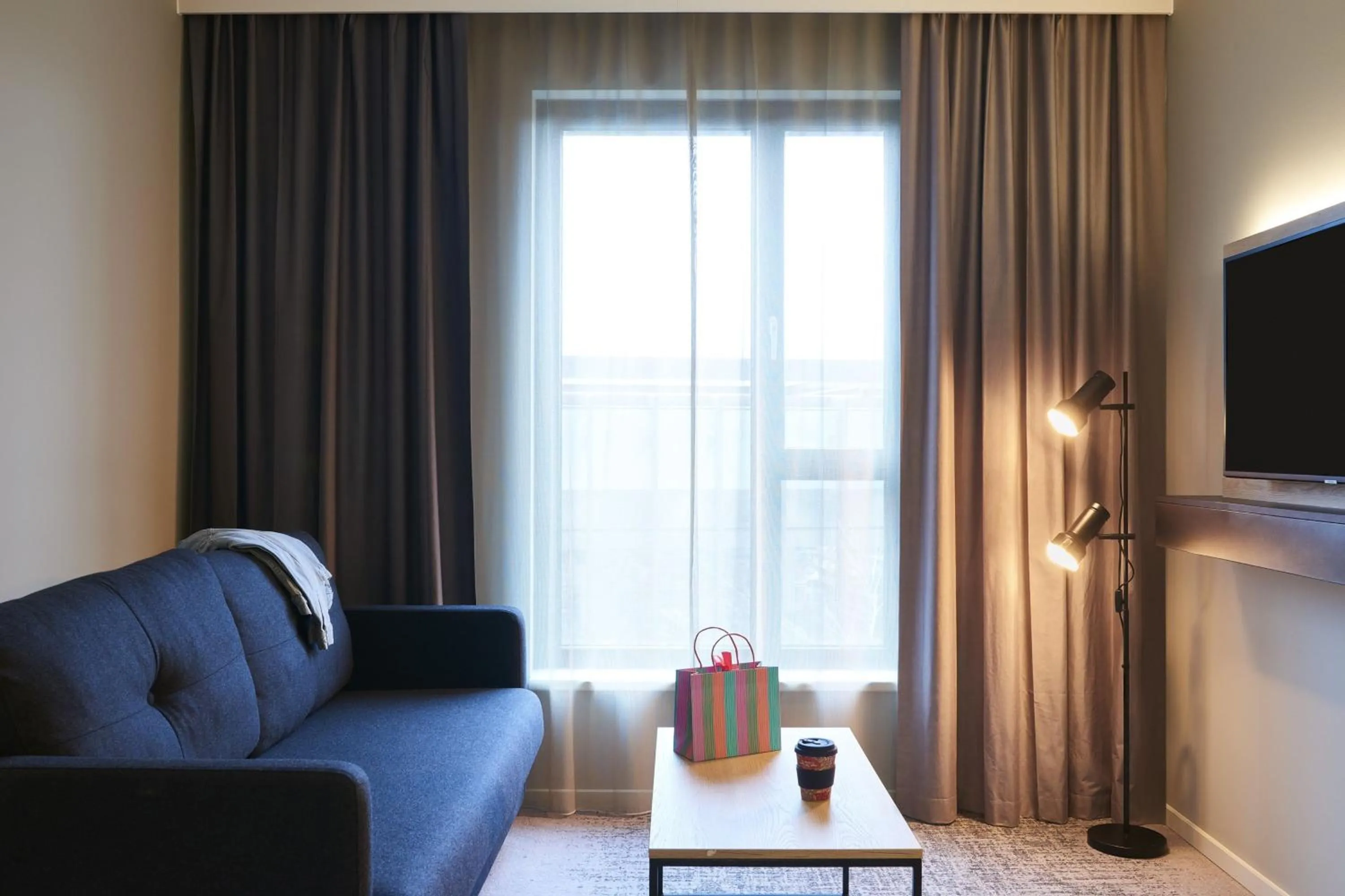 Bedroom in Moxy Chester