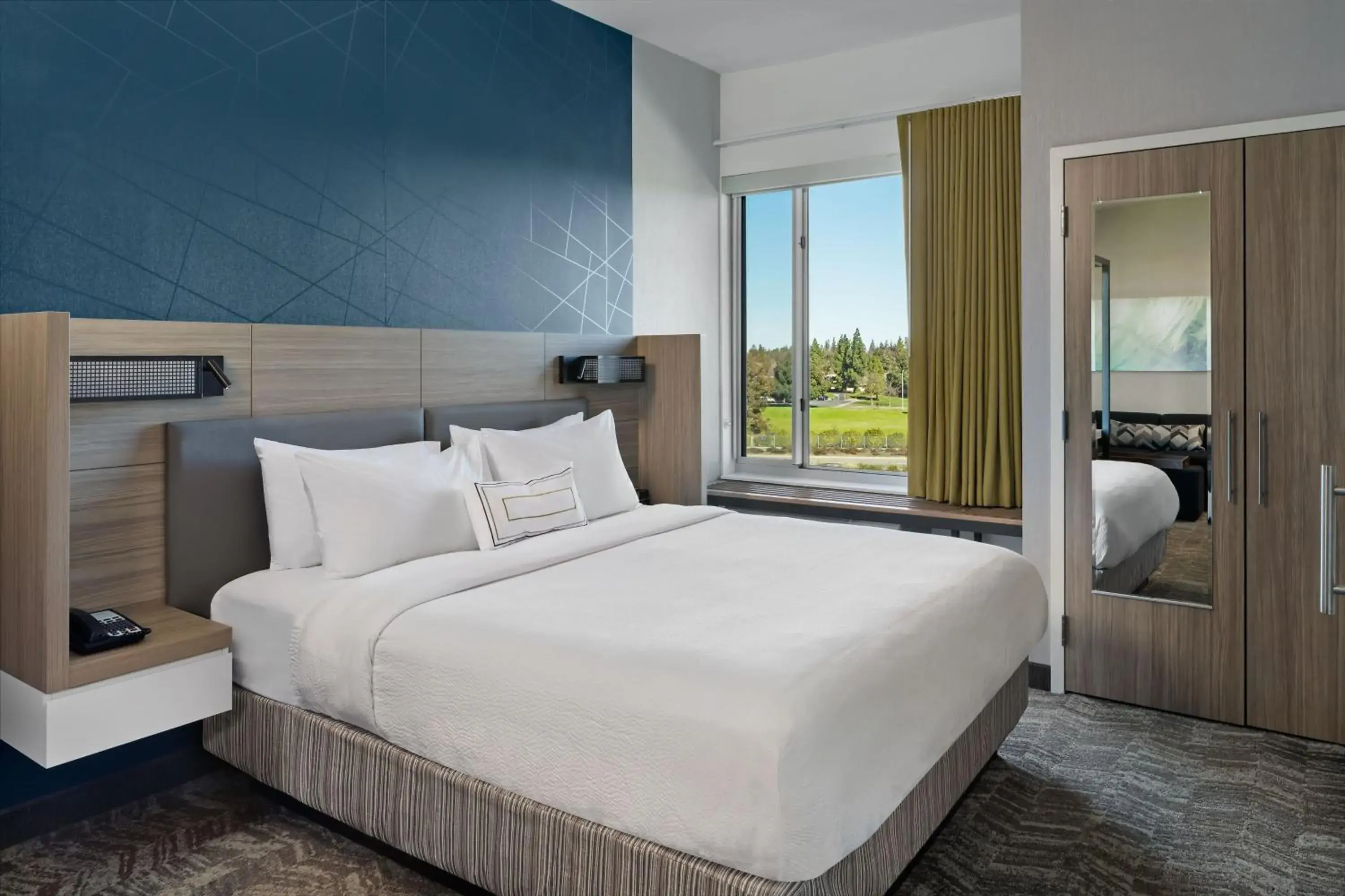 King Suite with Sofa Bed and Trundle Bed - Hearing Accessible in SpringHill Suites by Marriott West Sacramento King Suite with Sofa Bed and Trundle Bed - Hearing Accessible in SpringHill Suites by Marriott West Sacramento