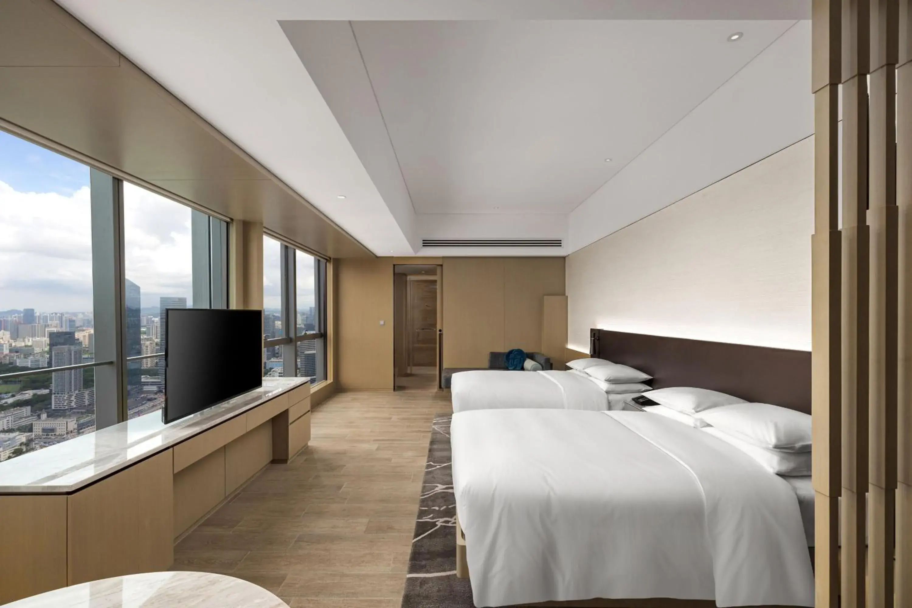 Larger Double Room with Two Double Beds and City View in Renaissance Shenzhen Bay Hotel Larger Double Room with Two Double Beds and City View in Renaissance Shenzhen Bay Hotel