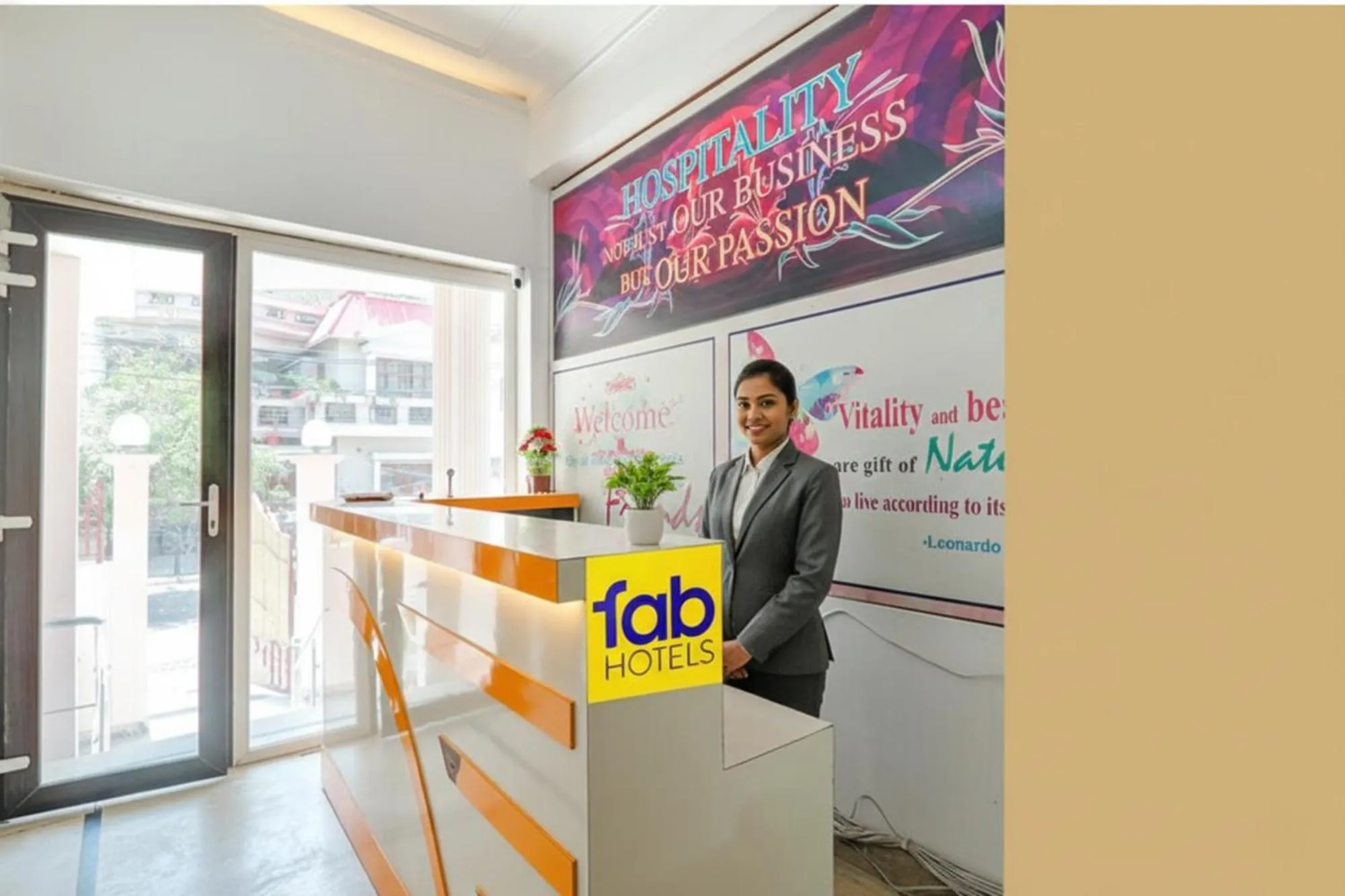 Lobby or reception in FabHotel Raka Inn