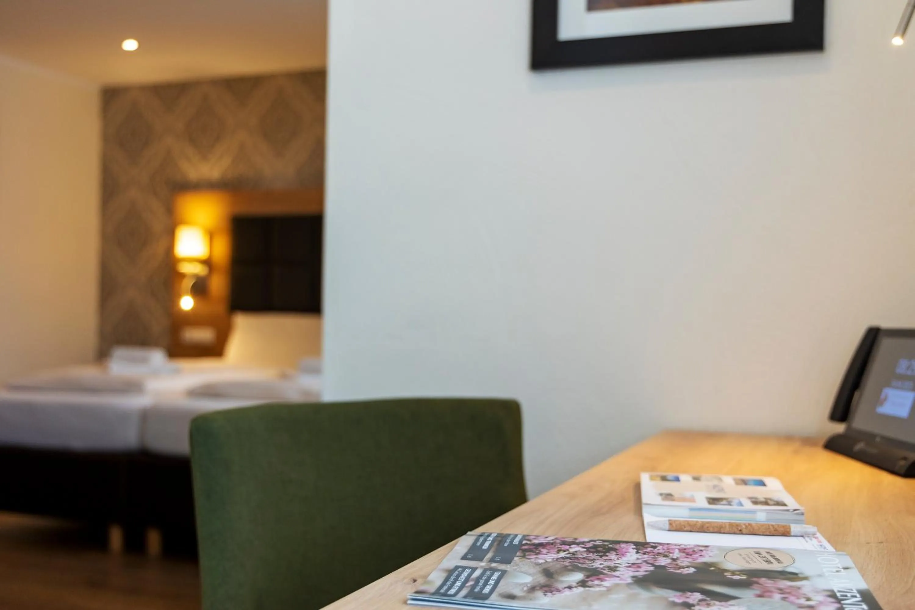 Bed in AKZENT Hotel Restaurant Roter Ochse Rhens bei Koblenz