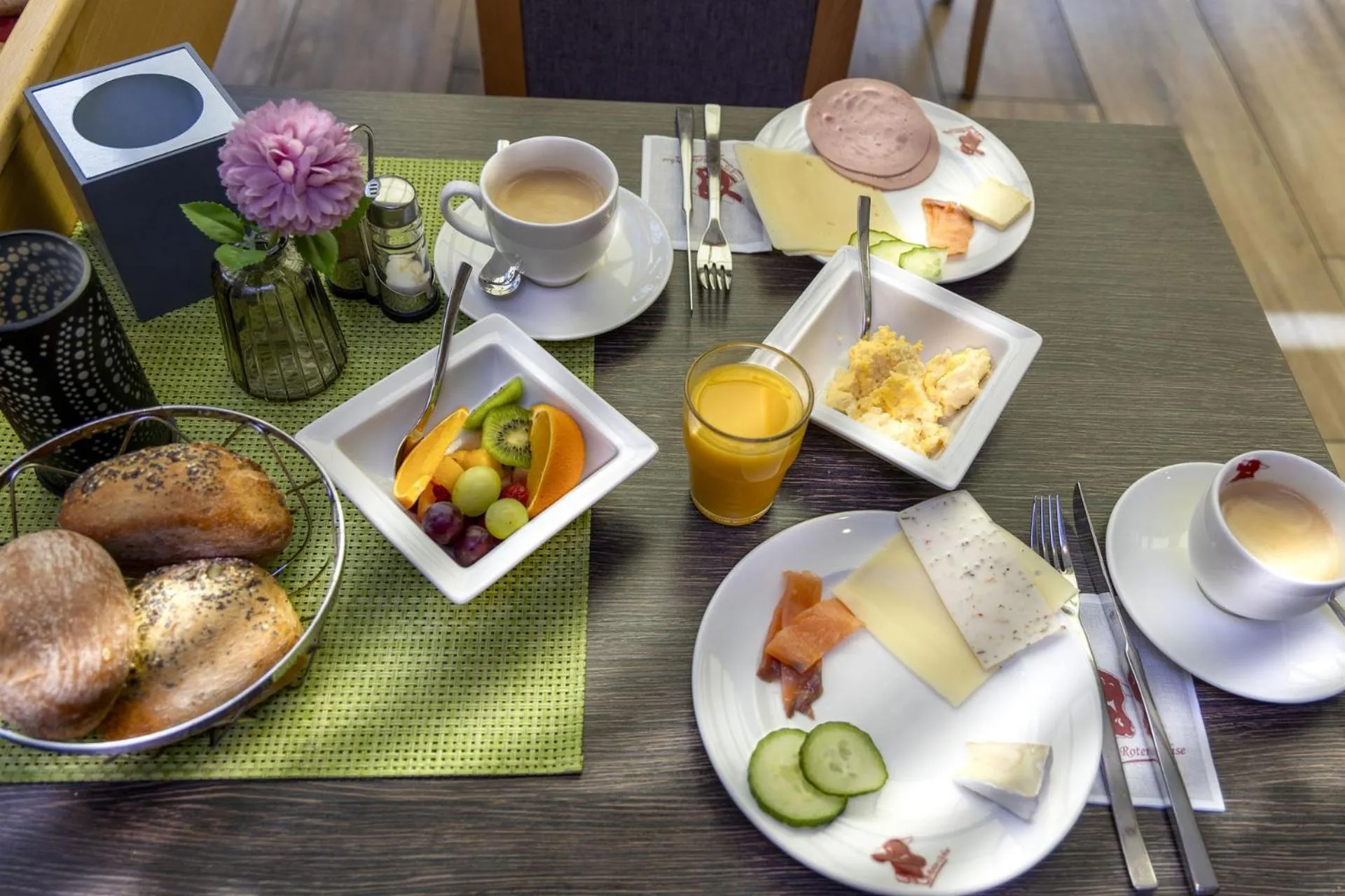Breakfast in AKZENT Hotel Restaurant Roter Ochse Rhens bei Koblenz