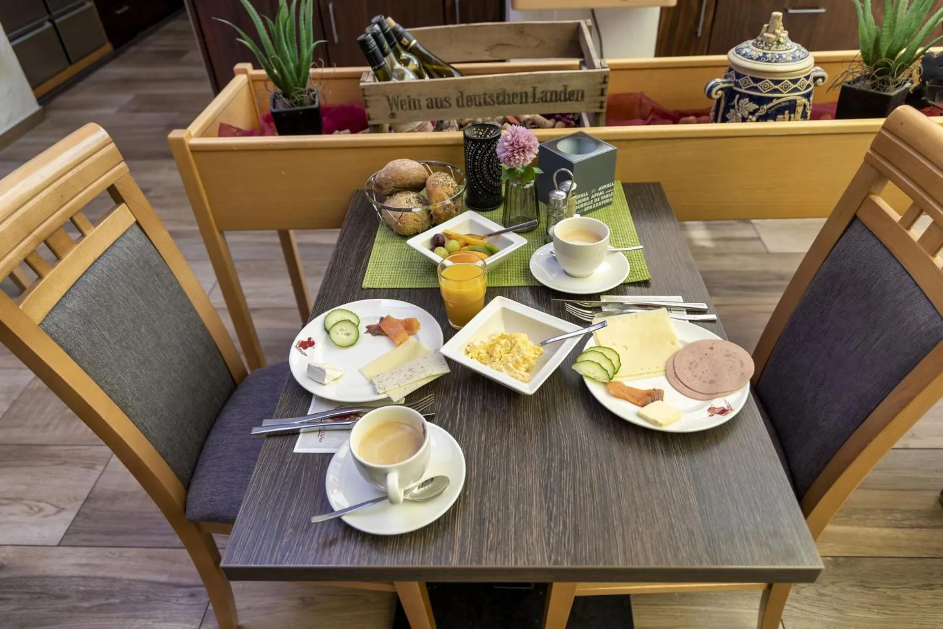 Breakfast in AKZENT Hotel Restaurant Roter Ochse Rhens bei Koblenz