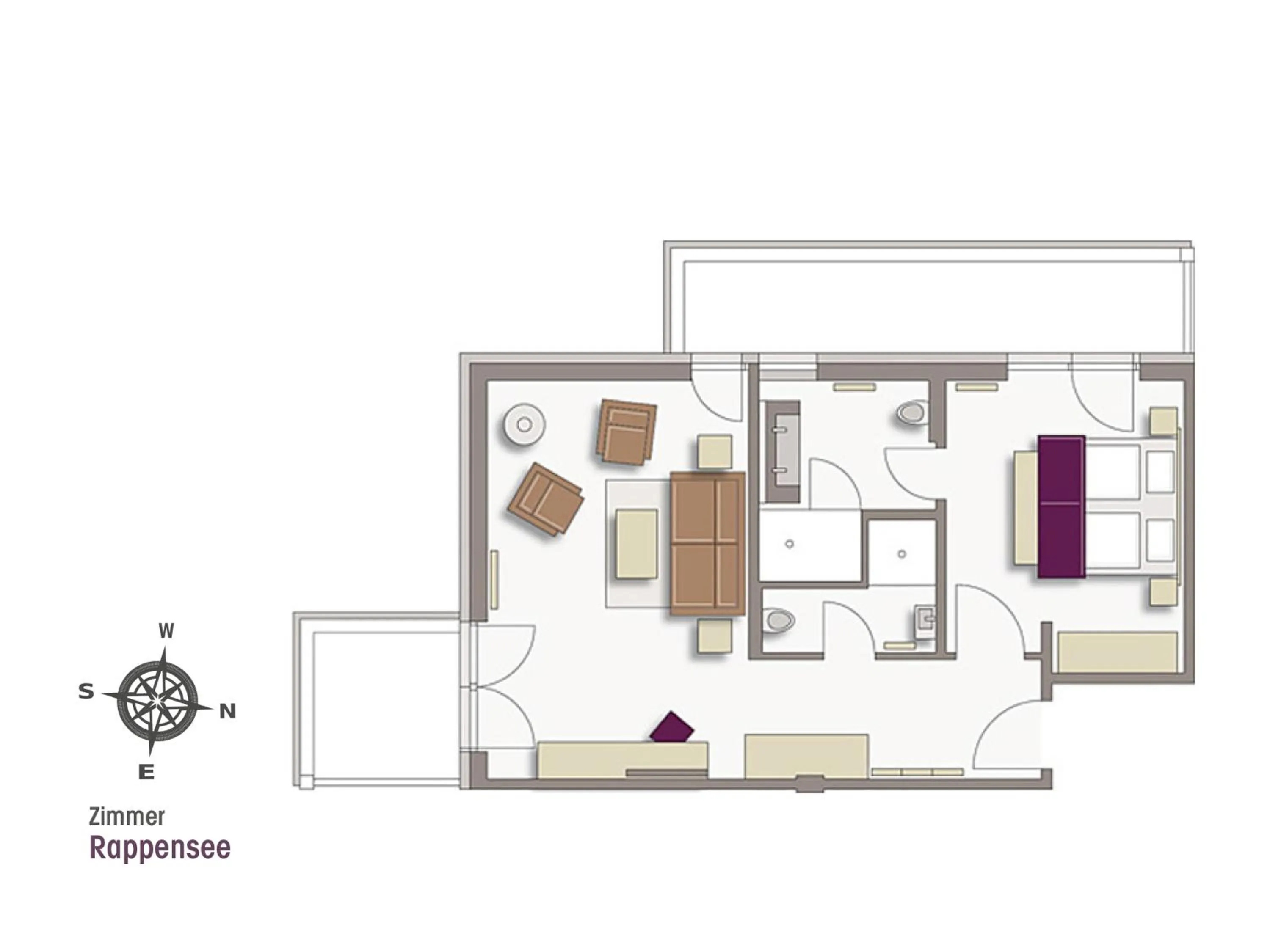 Floor plan in Hotel Exquisit