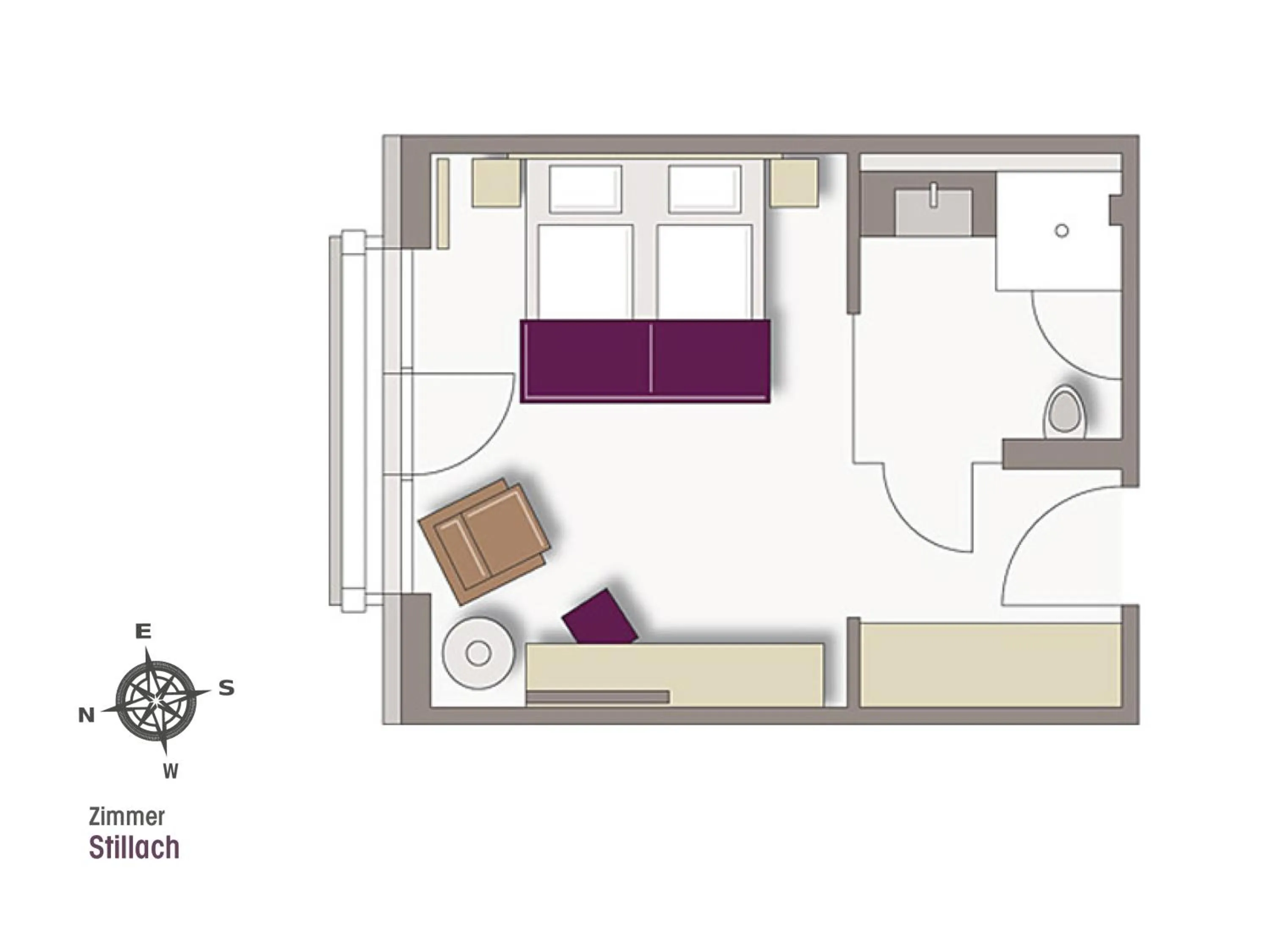 Floor plan in Hotel Exquisit