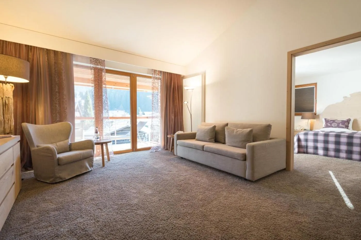 Seating area, Bed in Hotel Exquisit