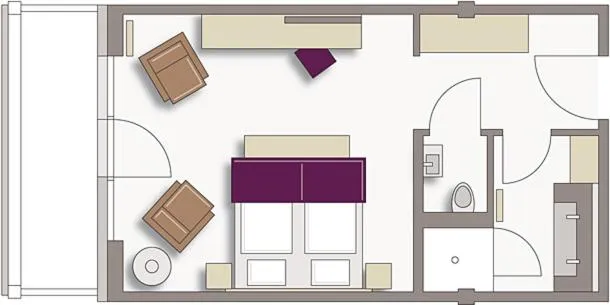 Floor plan in Hotel Exquisit