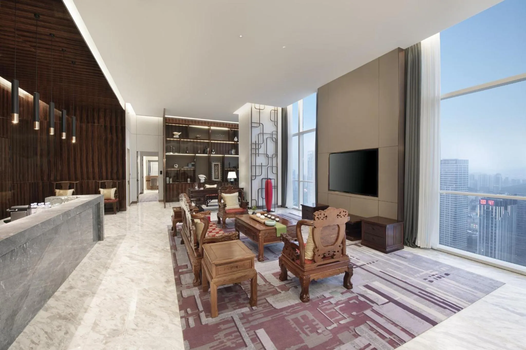 Photo of the whole room in Crowne Plaza Dalian Xinghai by IHG