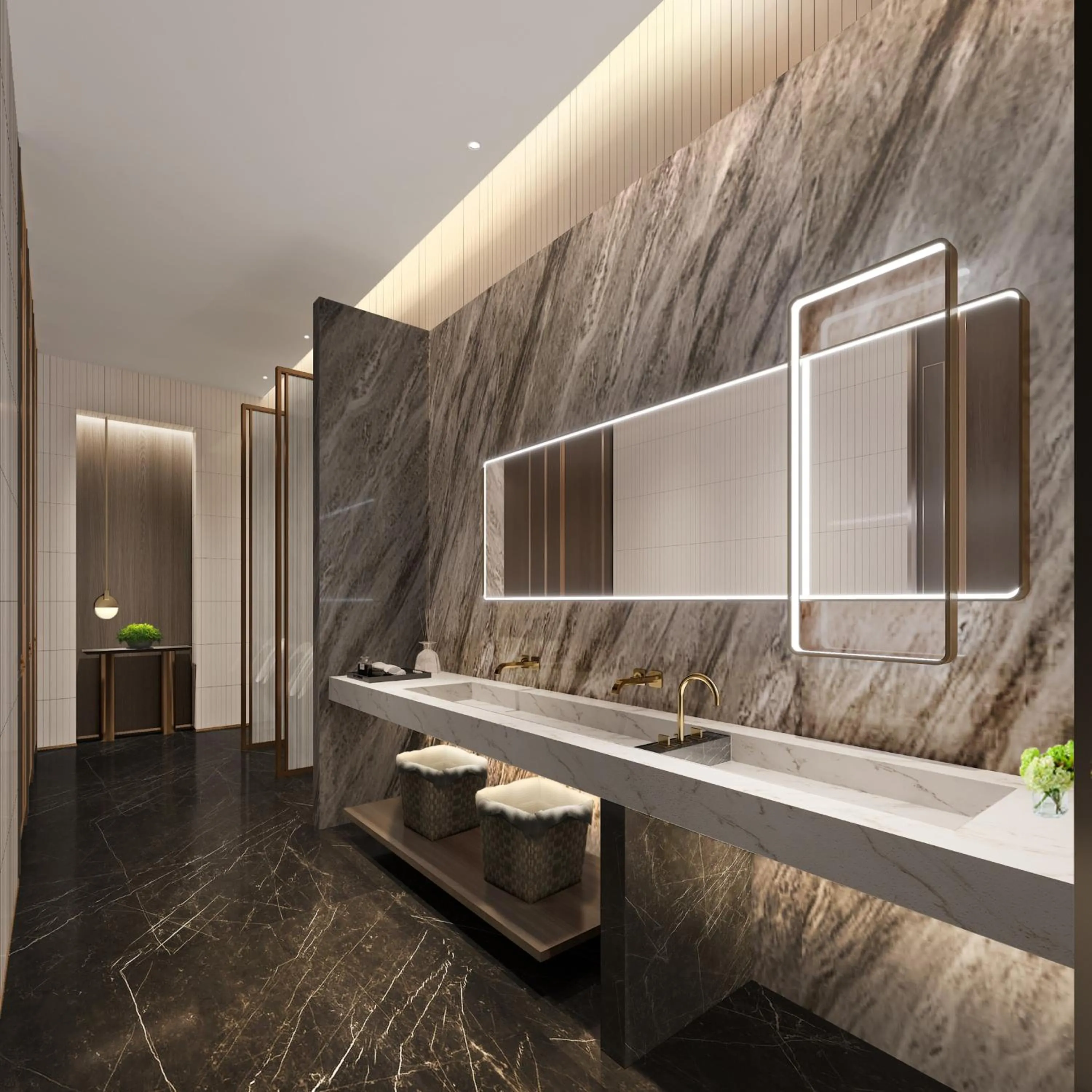 Bathroom in Crowne Plaza Dalian Xinghai by IHG