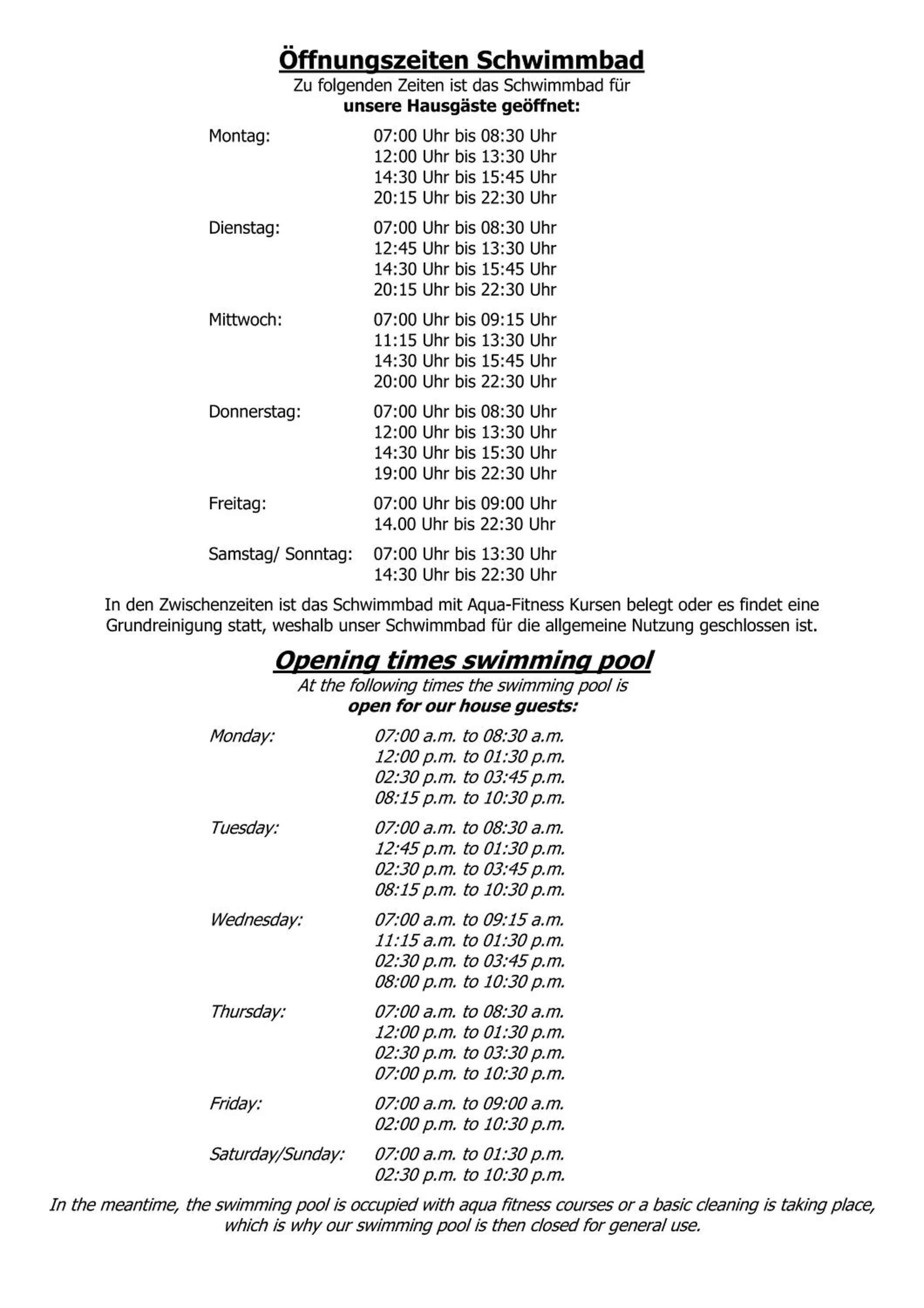 Swimming pool in Ringhotel Seehof