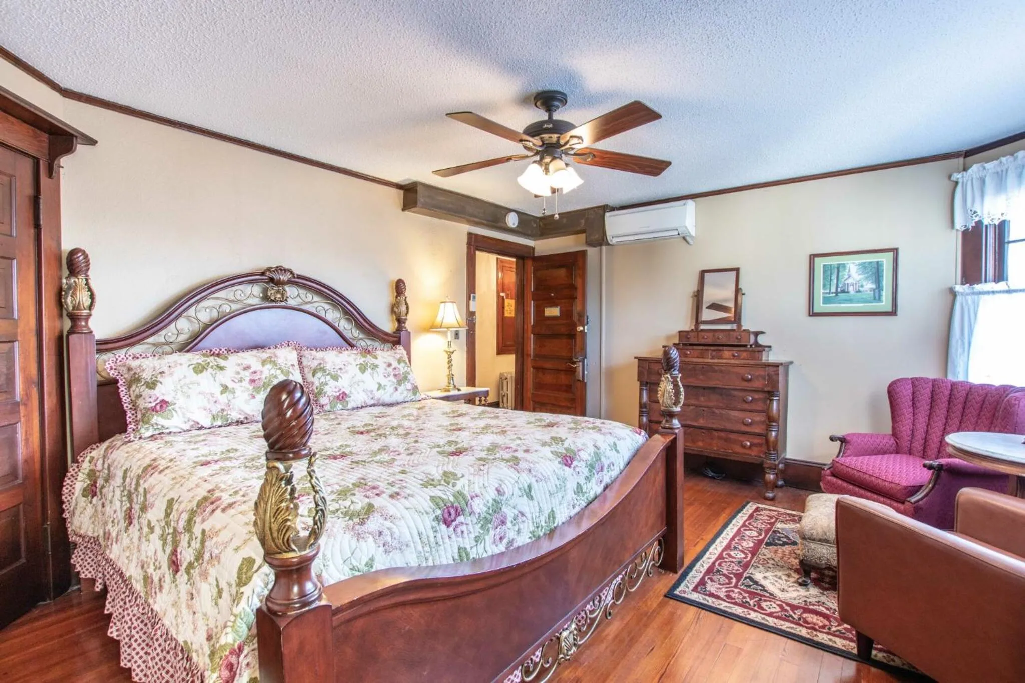 Bed in 1913 Badin Inn