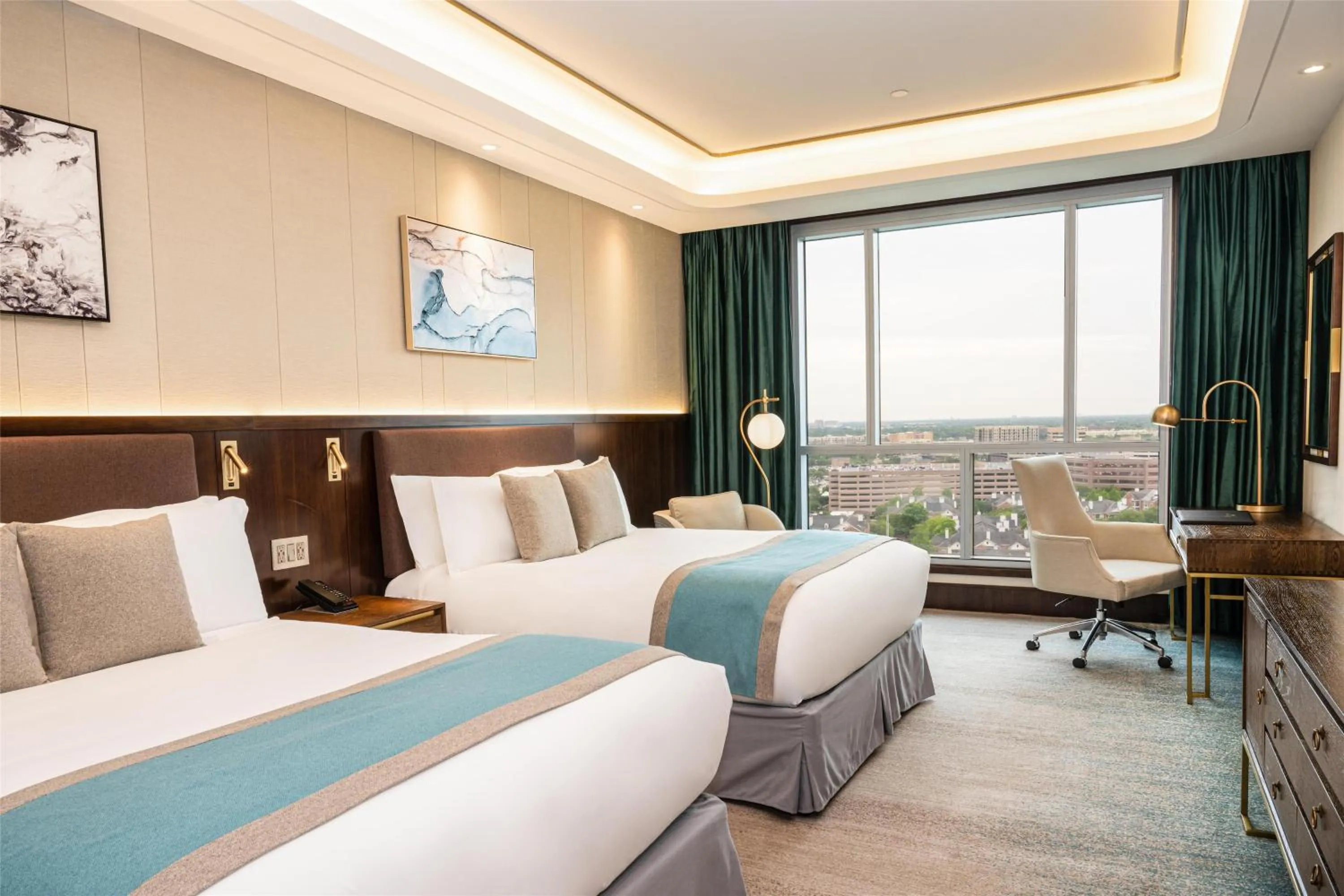 Bed in Blossom Hotel Houston, Curio Collection by Hilton